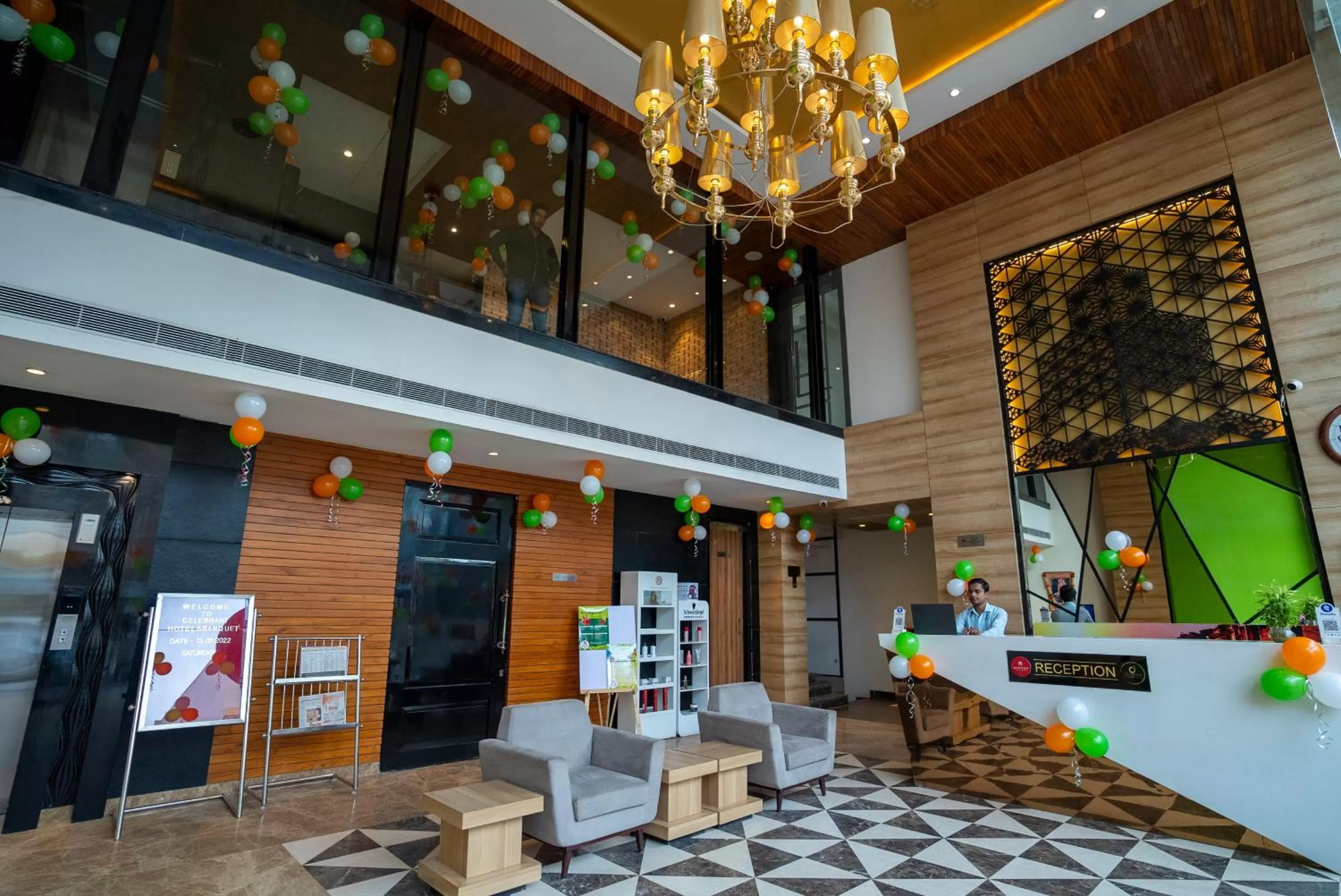 Lobby or reception in Celebrant Hotel