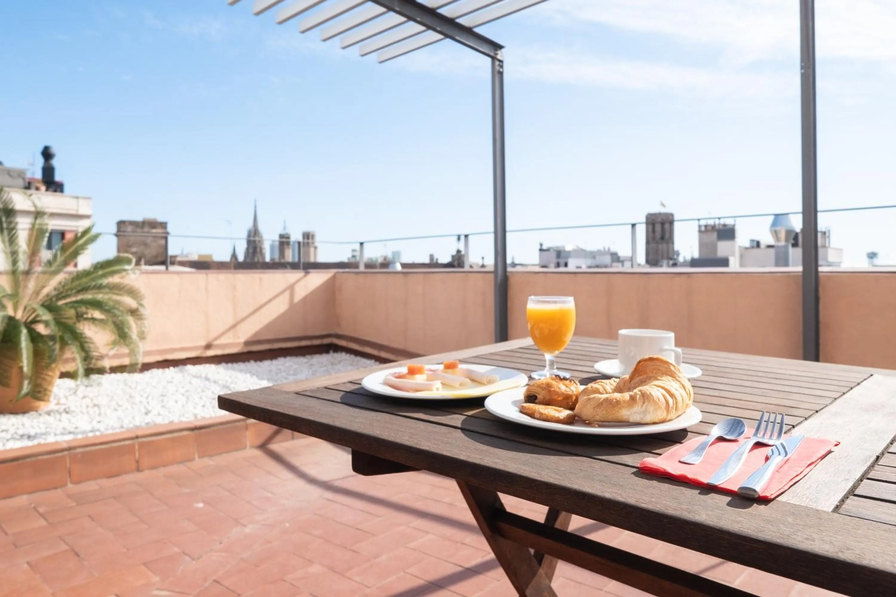 Balcony/Terrace in Hotel Turin Barcelona