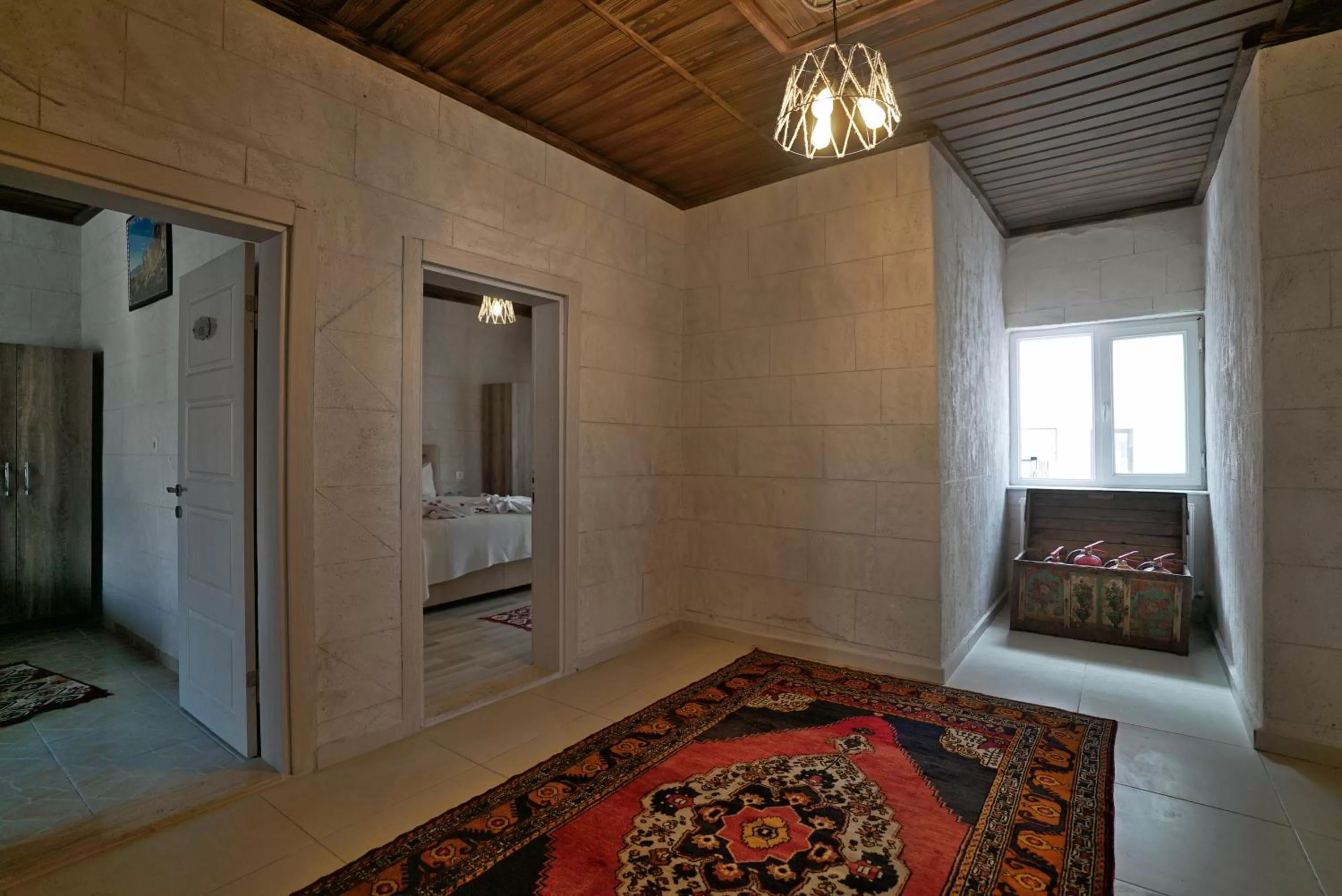 Decorative detail, Bed in Epoch Stone House