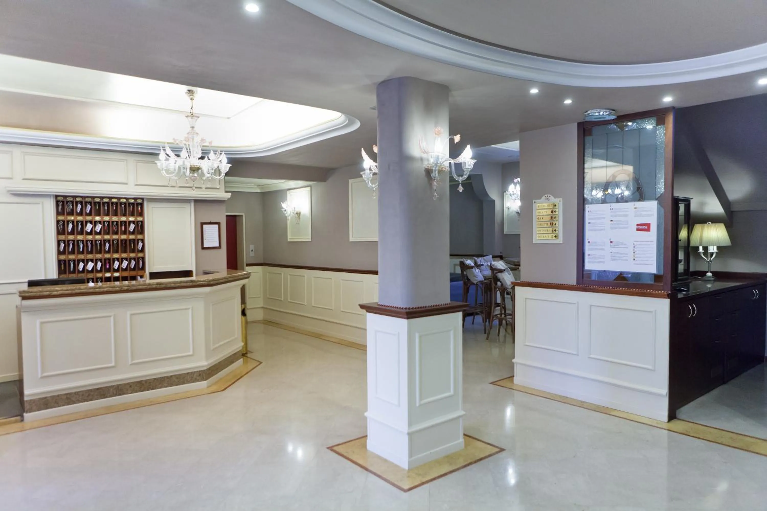 Lobby or reception in Hotel Ducale