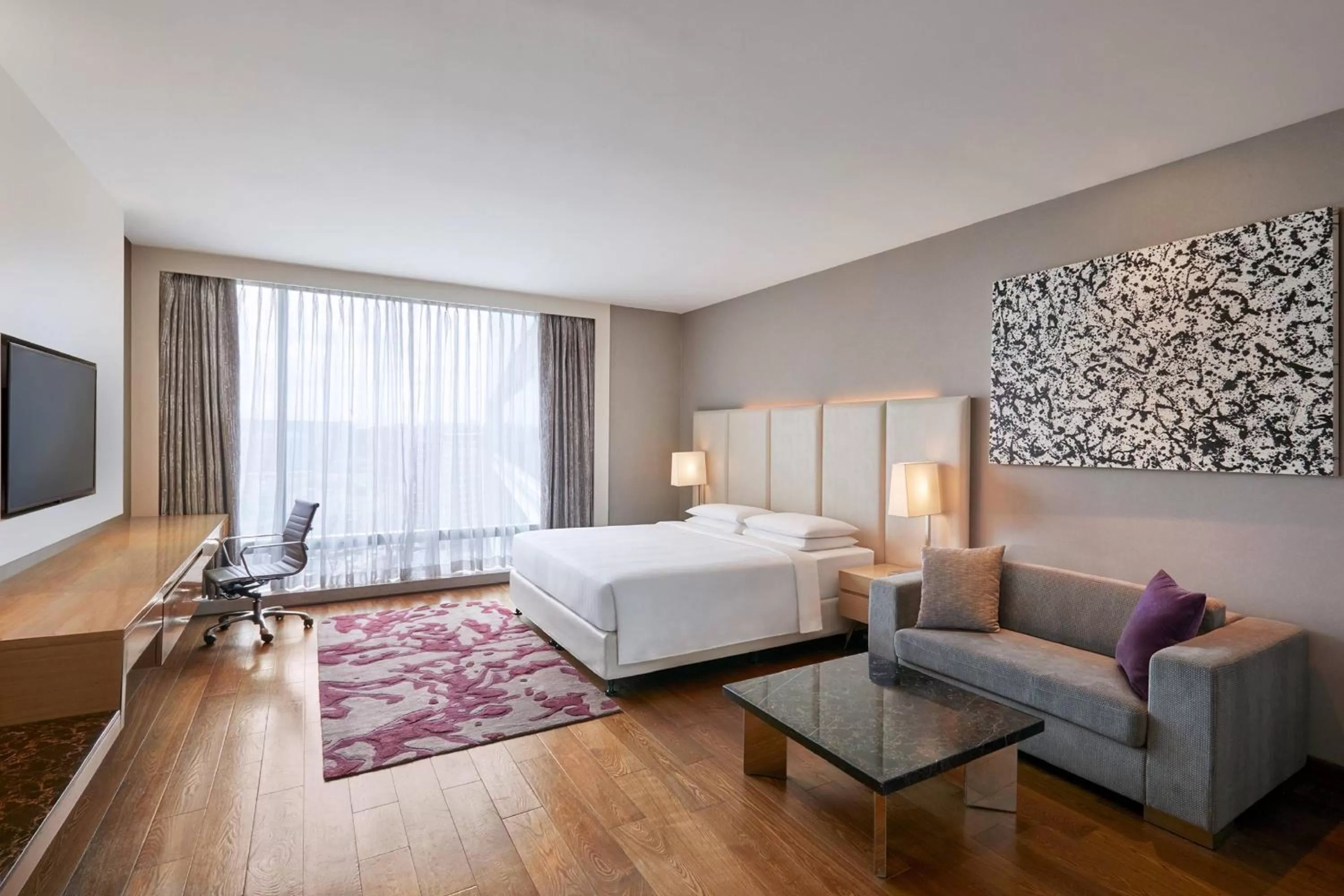 Bedroom, Bed in Marriott Executive Apartments Hyderabad