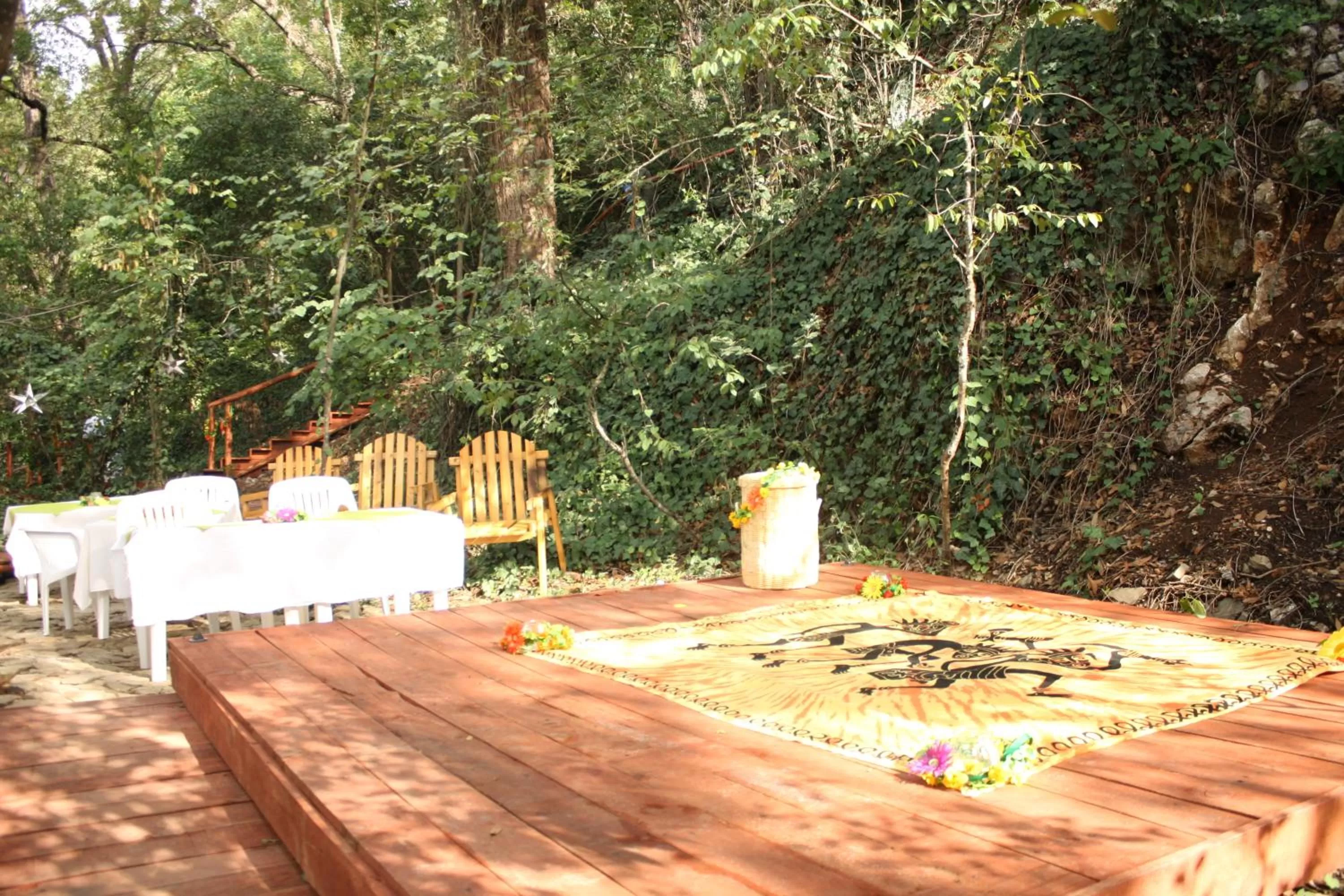Garden view in Hotel Chipinque