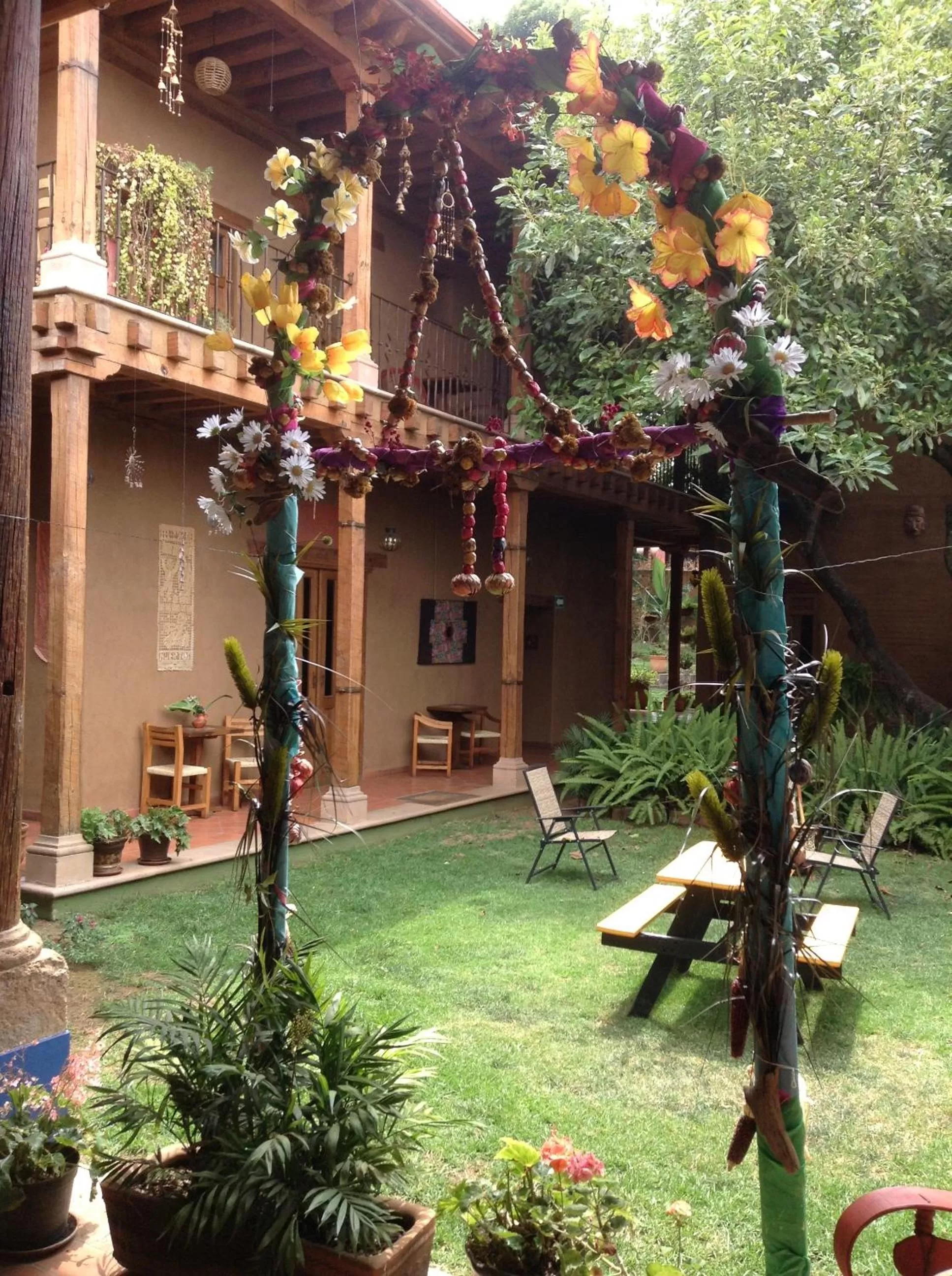 Garden in Posada Yolihuani