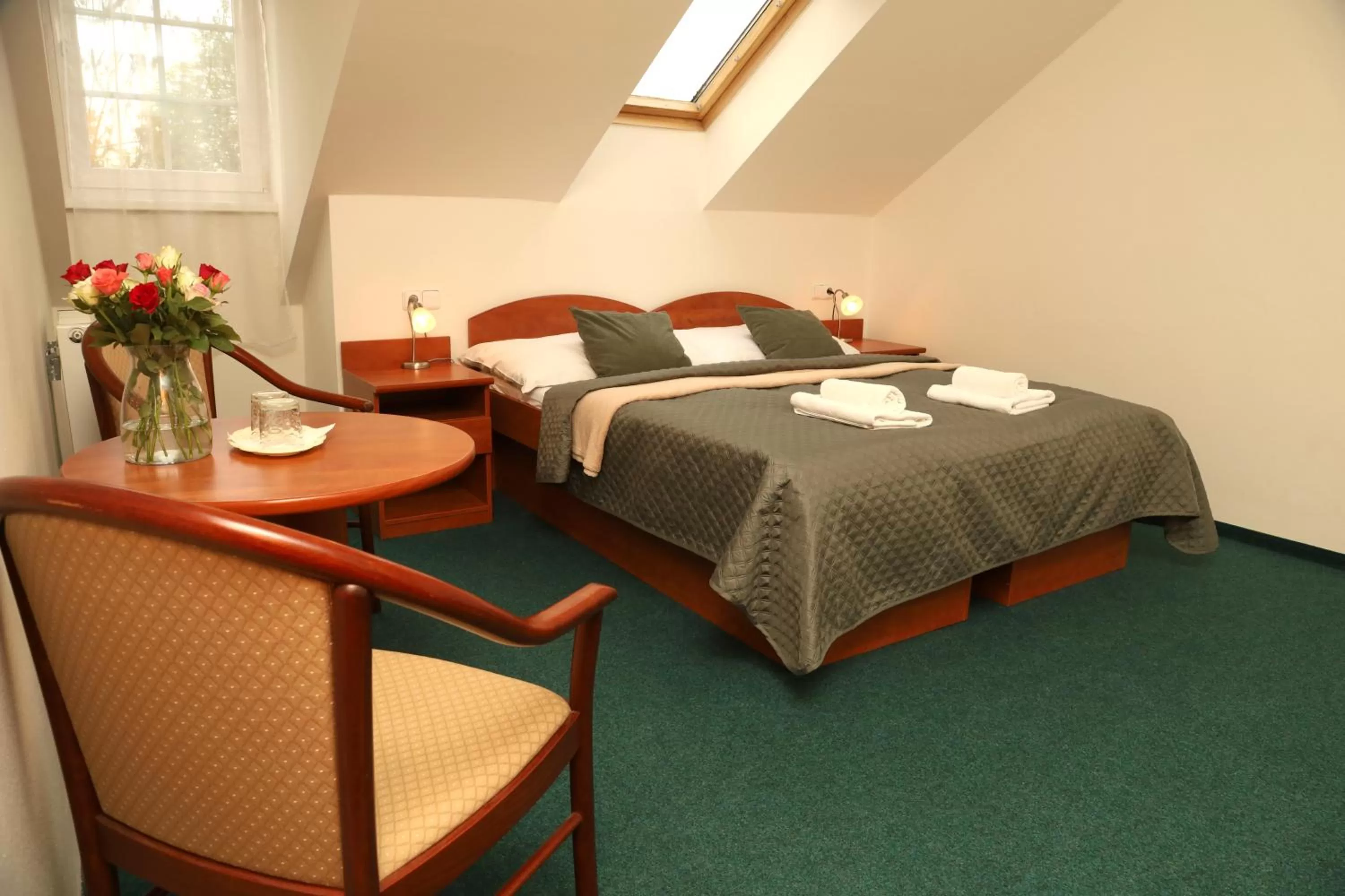 Bed in Hotel Karolina