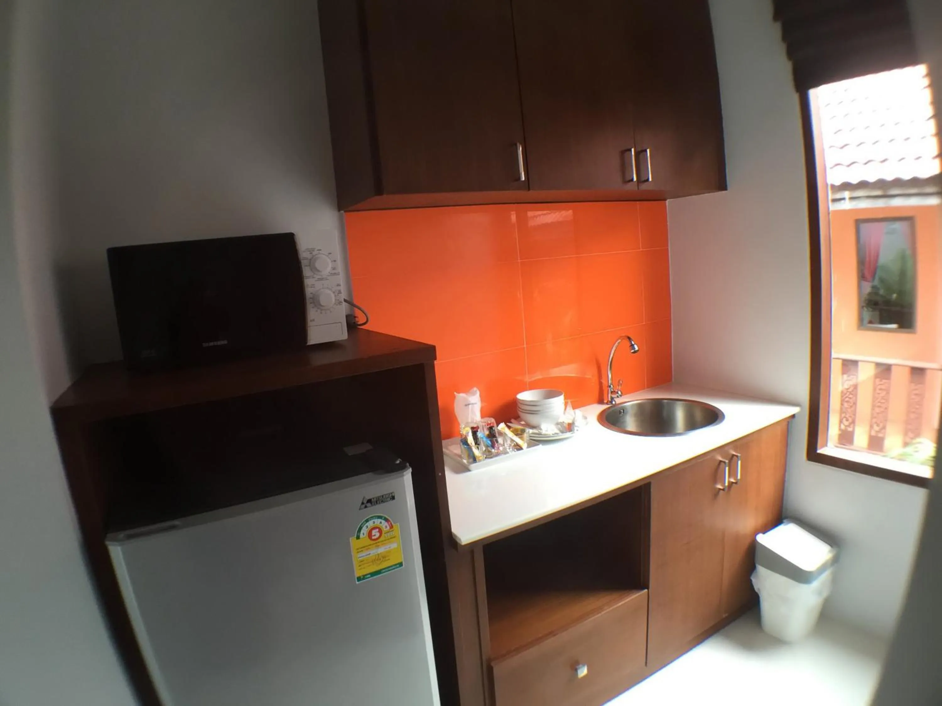 Kitchen or kitchenette in Lanta Intanin Resort - SHA Extra Plus