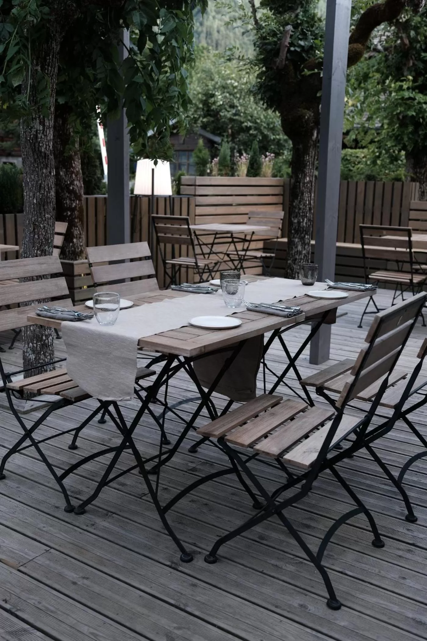 Patio in Eden Hotel, Apartments and Chalet Chamonix Les Praz