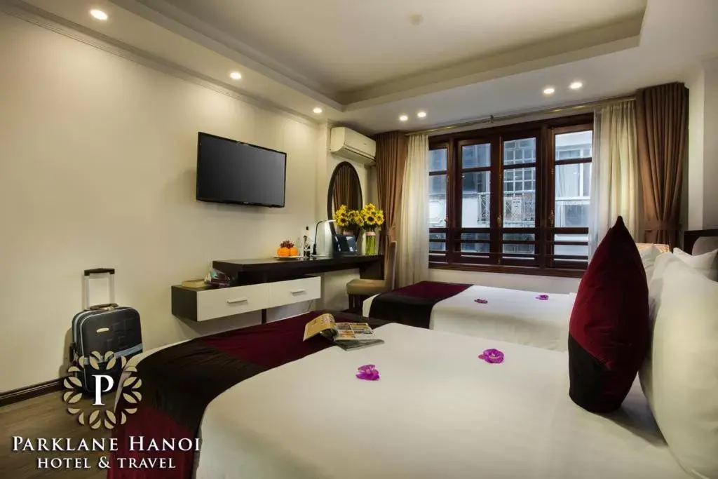 Double or Twin Room with City View in Parklane Central Hanoi Hotel Double or Twin Room with City View in Parklane Central Hanoi Hotel