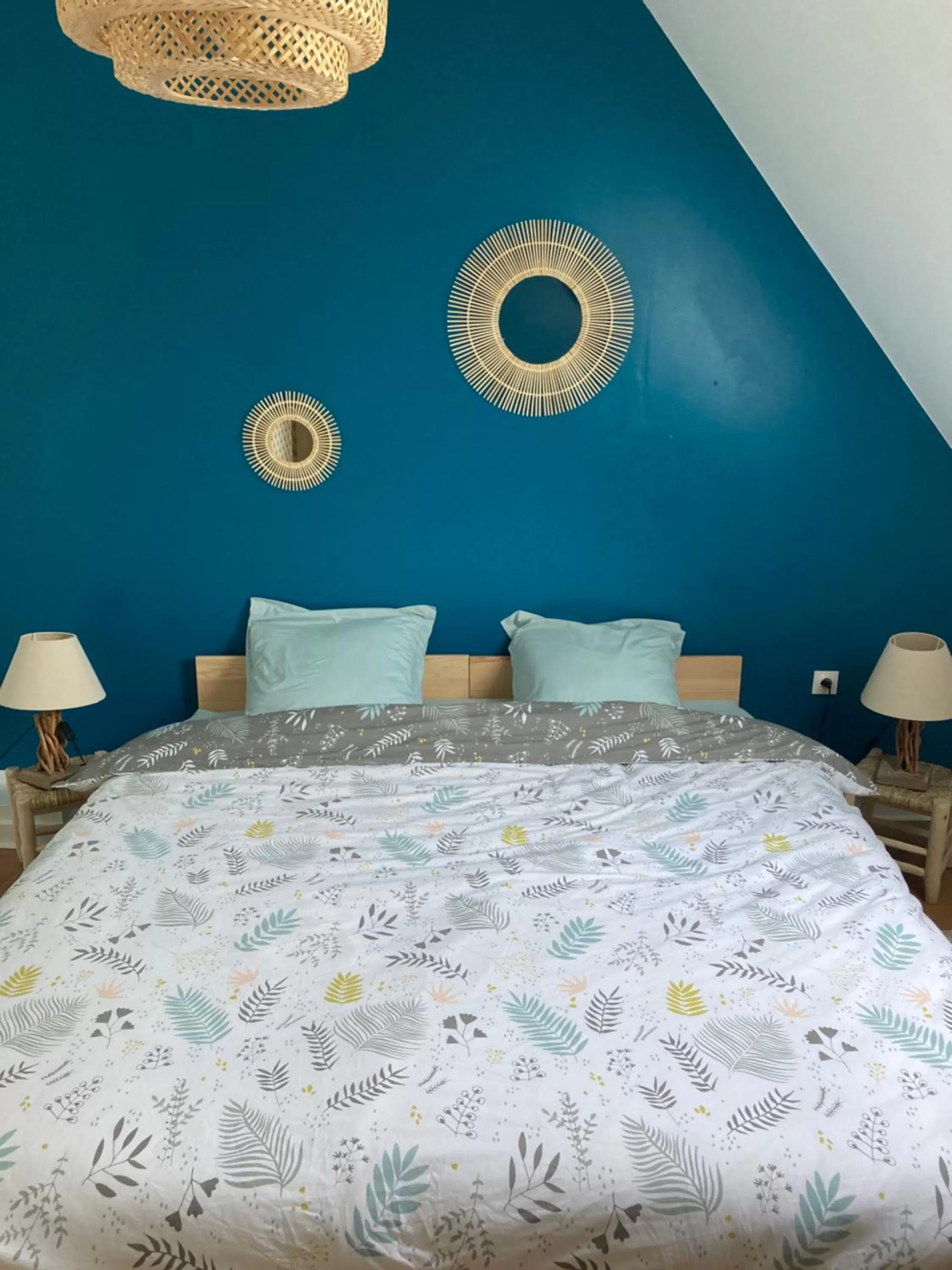 Bed in Chambre privée-Kermoal