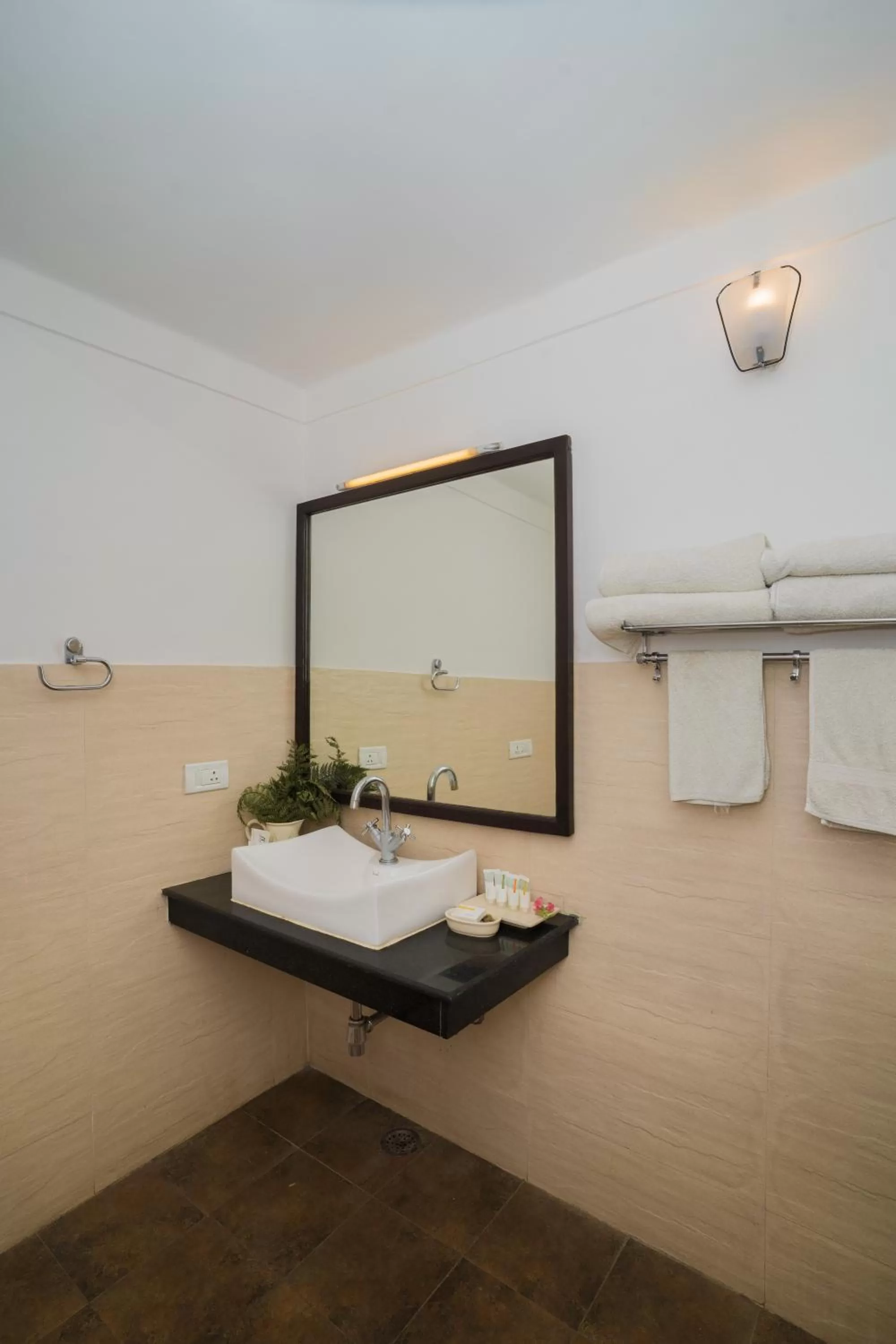 Bathroom in Bhikampur Lodge By Nine Hotels