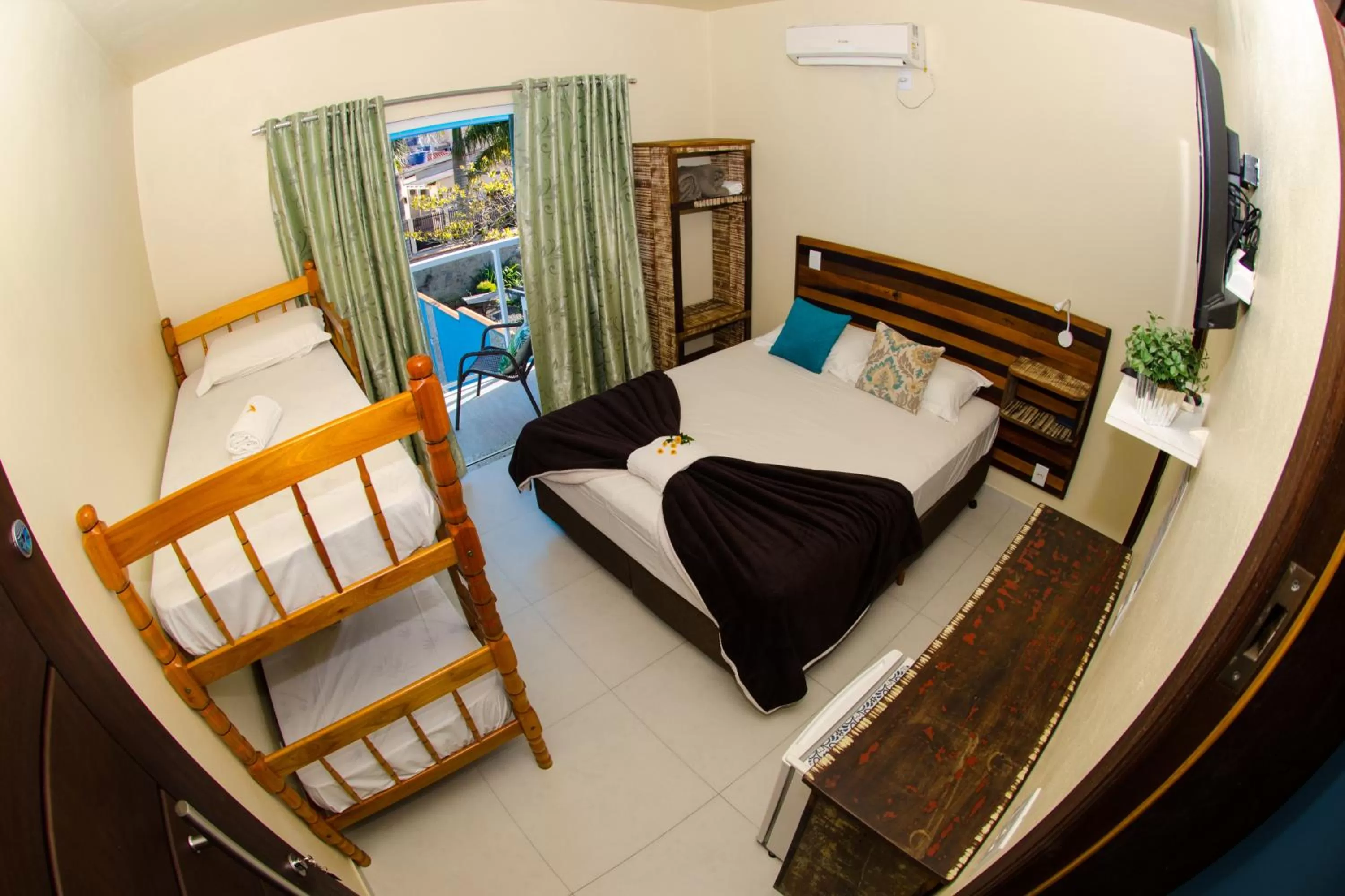 Bed in Pousada Paraíso Tropical