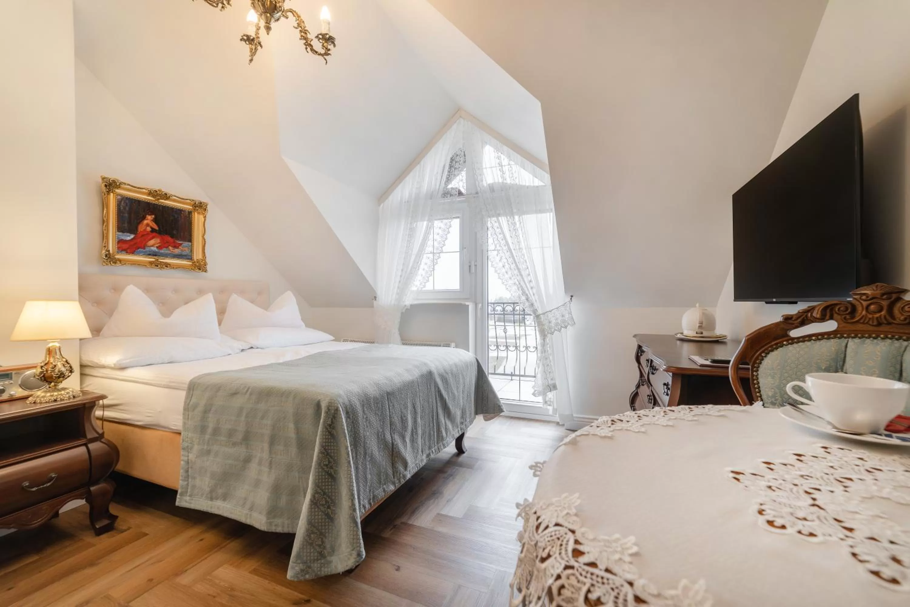 Bed in Pensjonat & Restauracja Admirał