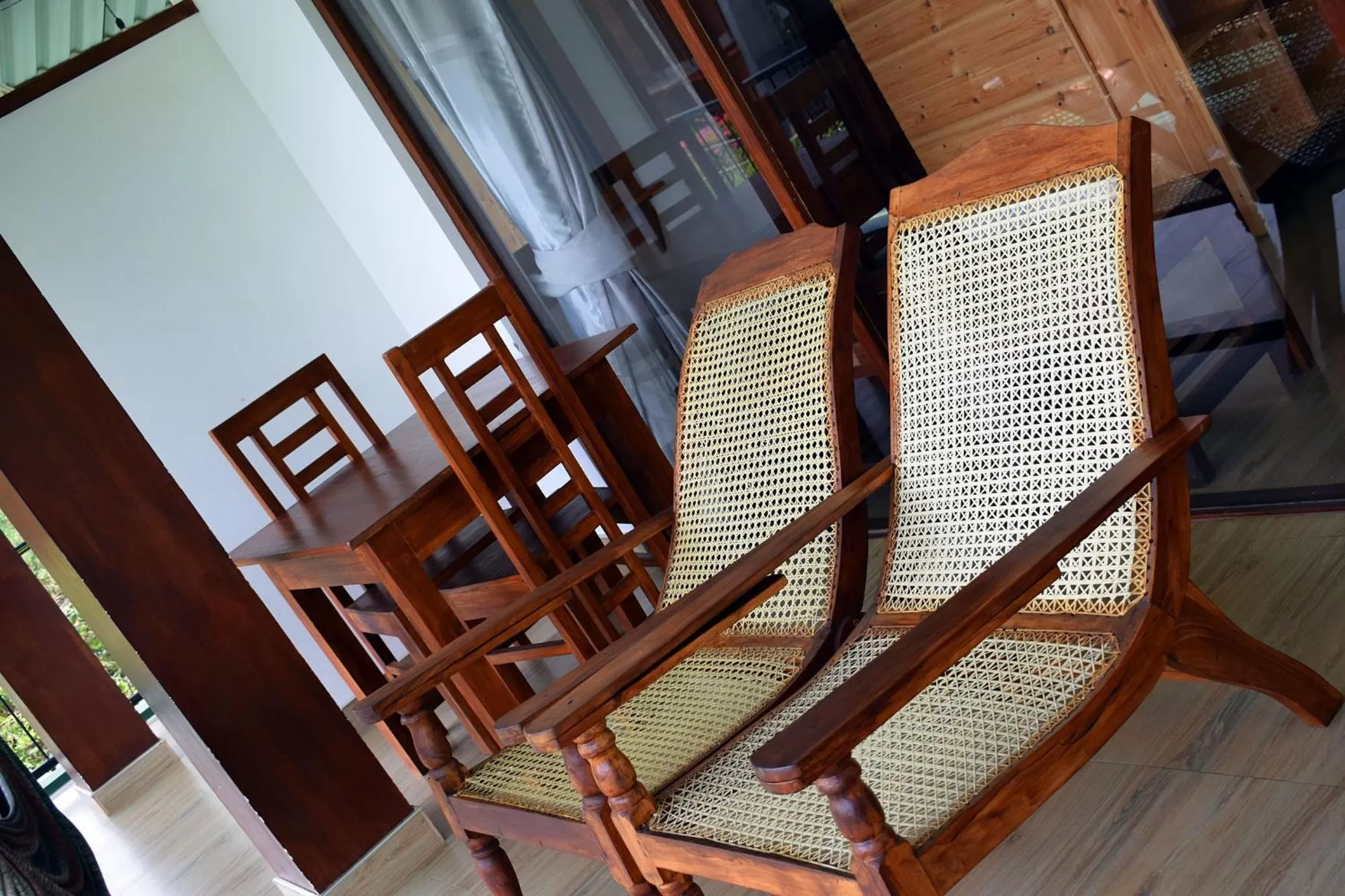 Seating area, Balcony/Terrace in The Chillout Ella