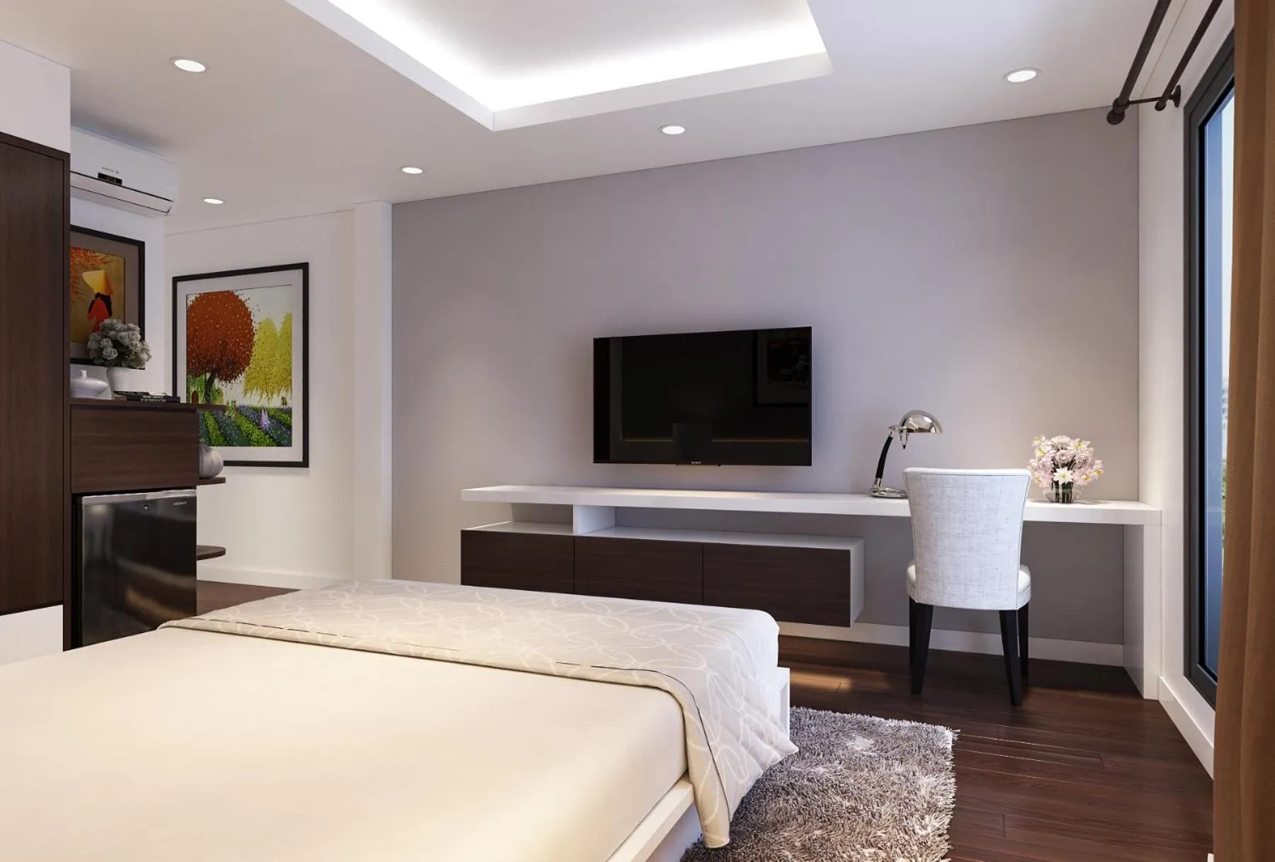 Photo of the whole room, Bed in Ha Noi Hotel near Tan Son Nhat International Airport