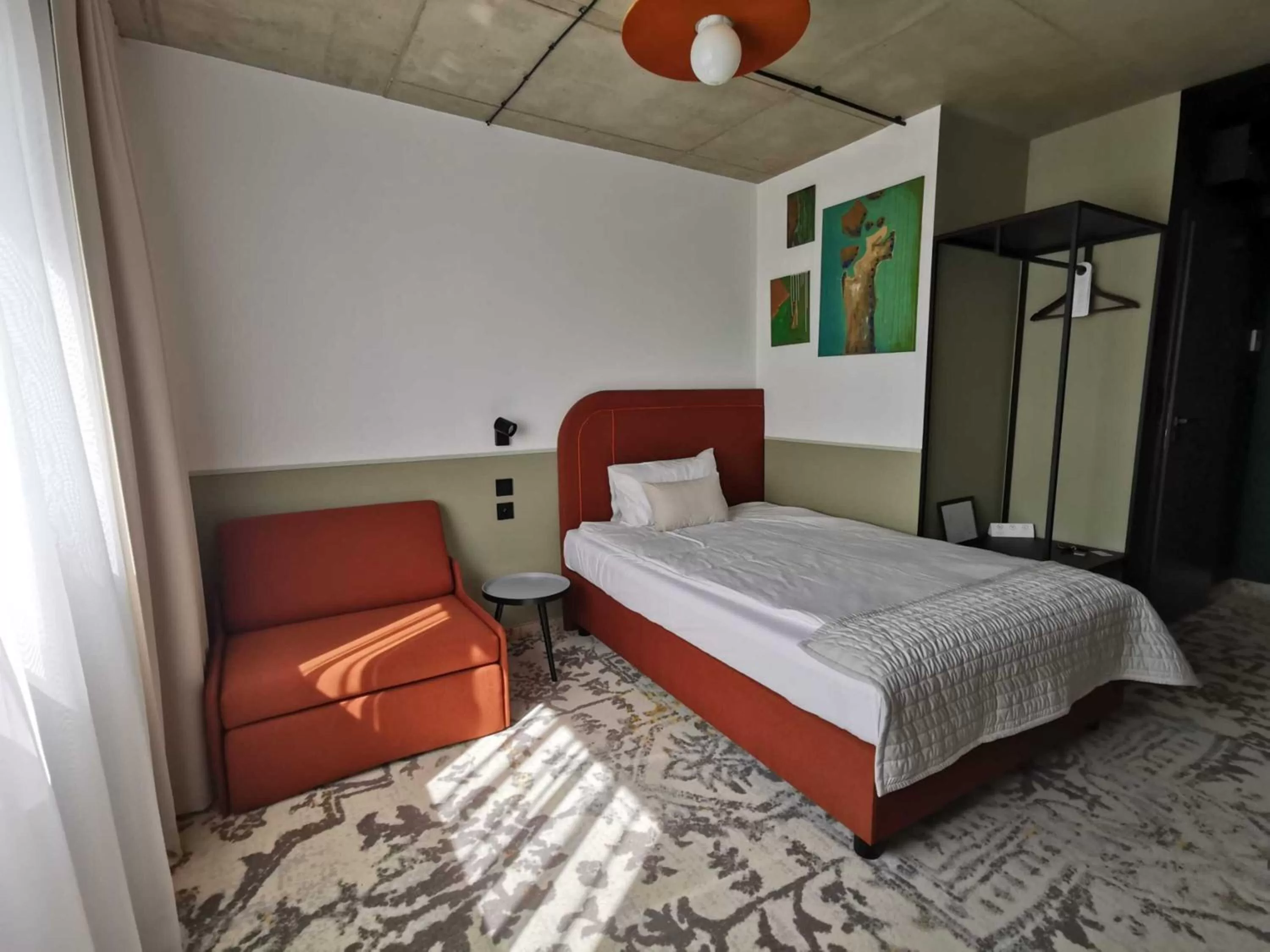 Bed in Arche Hotel Wrocław Airport