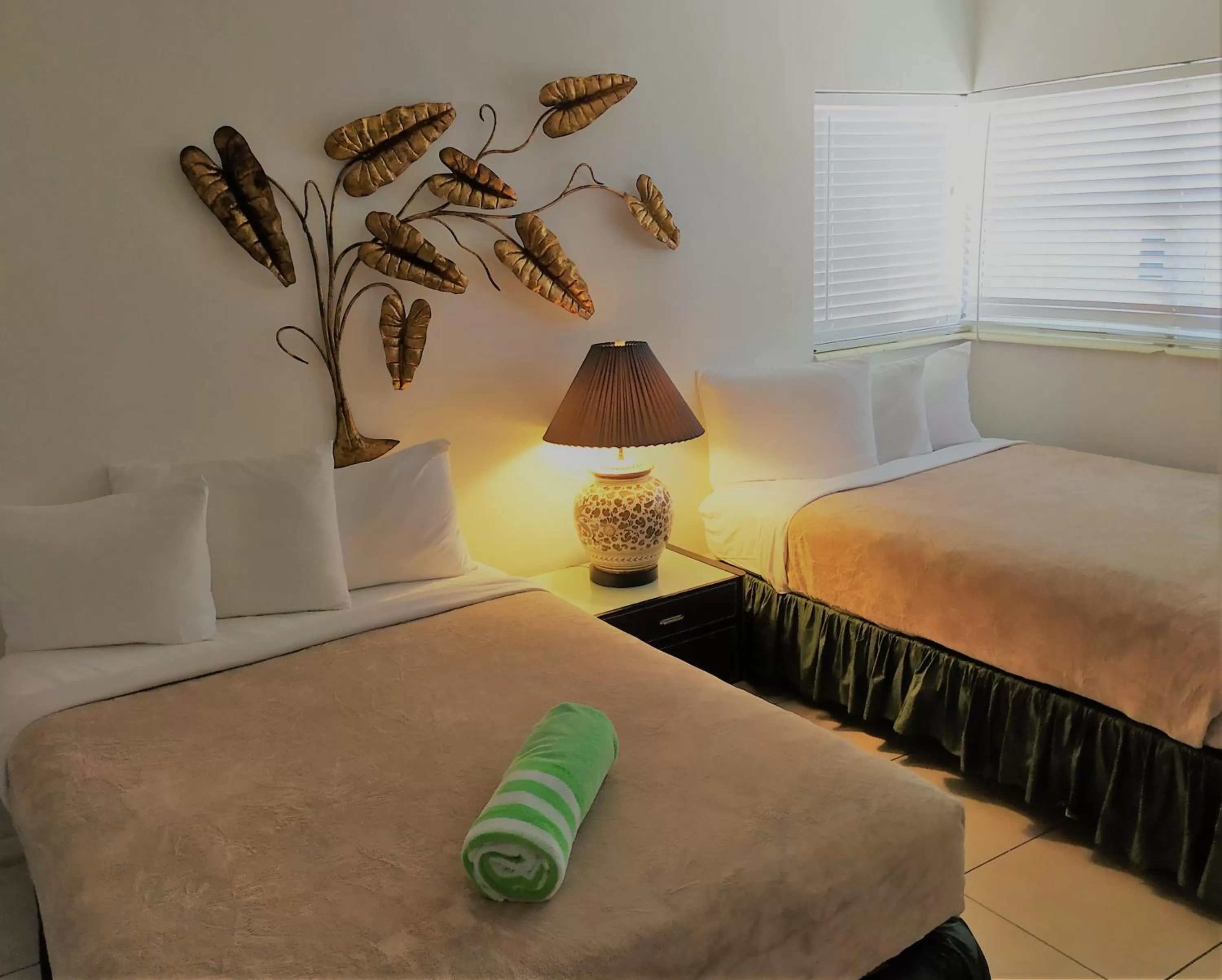 Bed in Manhattan Tower Apartment Hotel