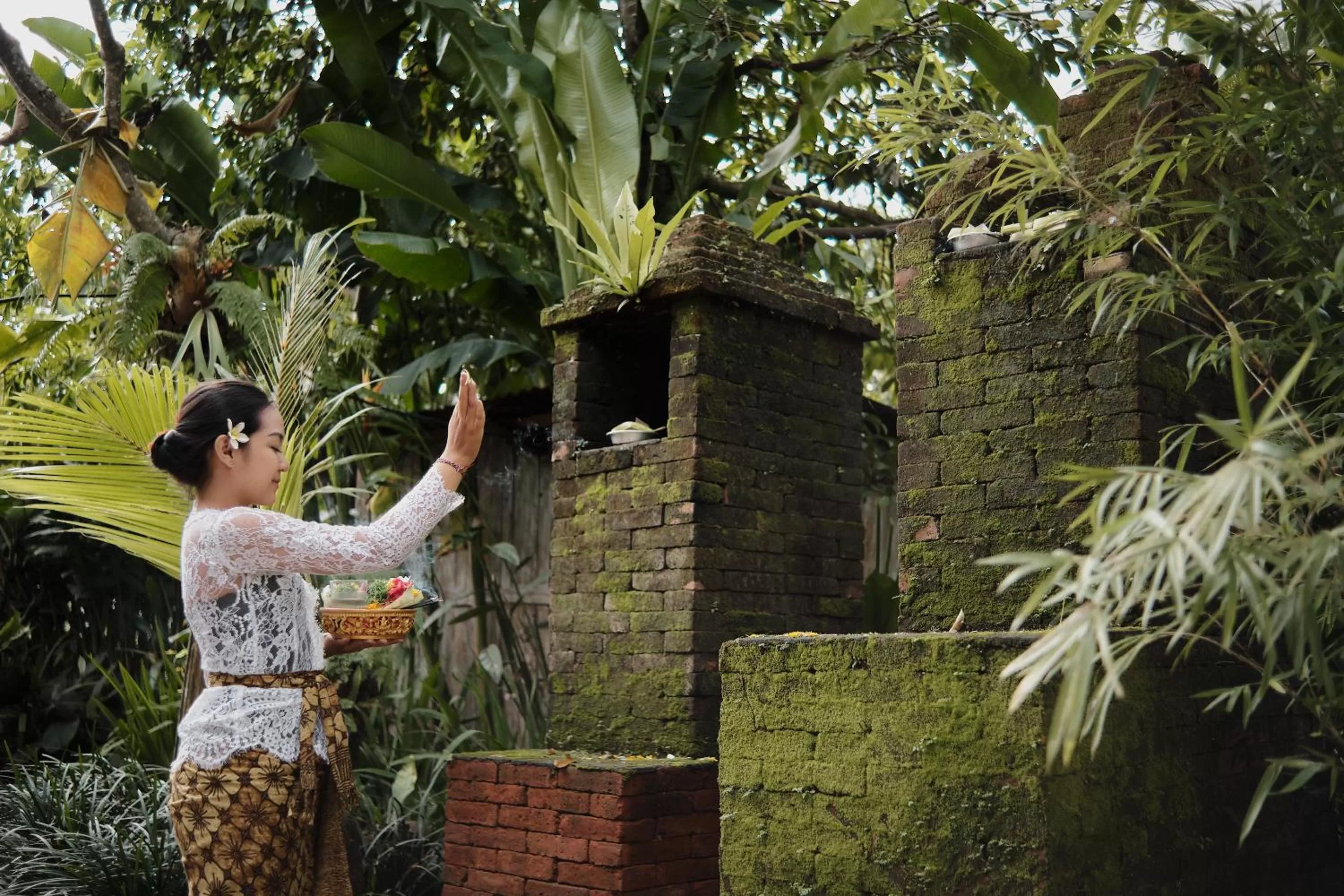 Staff in Joglo Organik Guesthouse