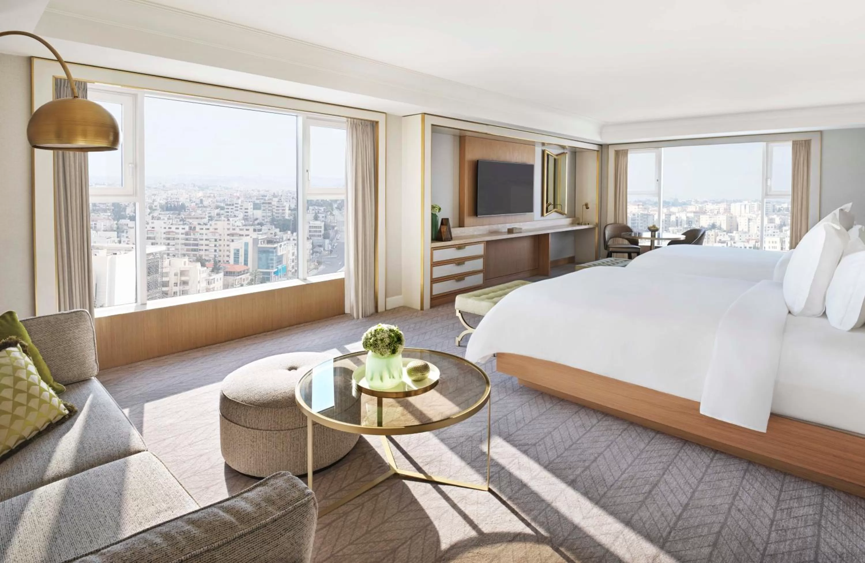 Bed in Four Seasons Hotel Amman