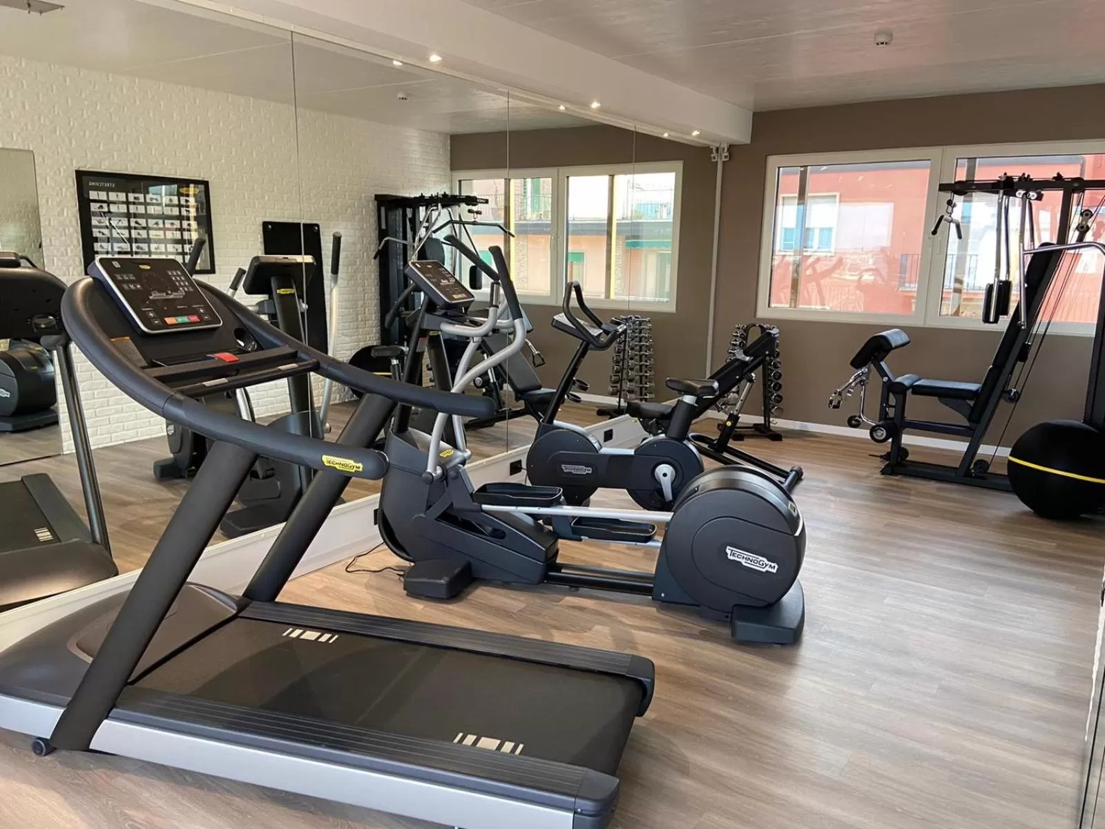 Fitness centre/facilities in Hotel Giberti & Spa