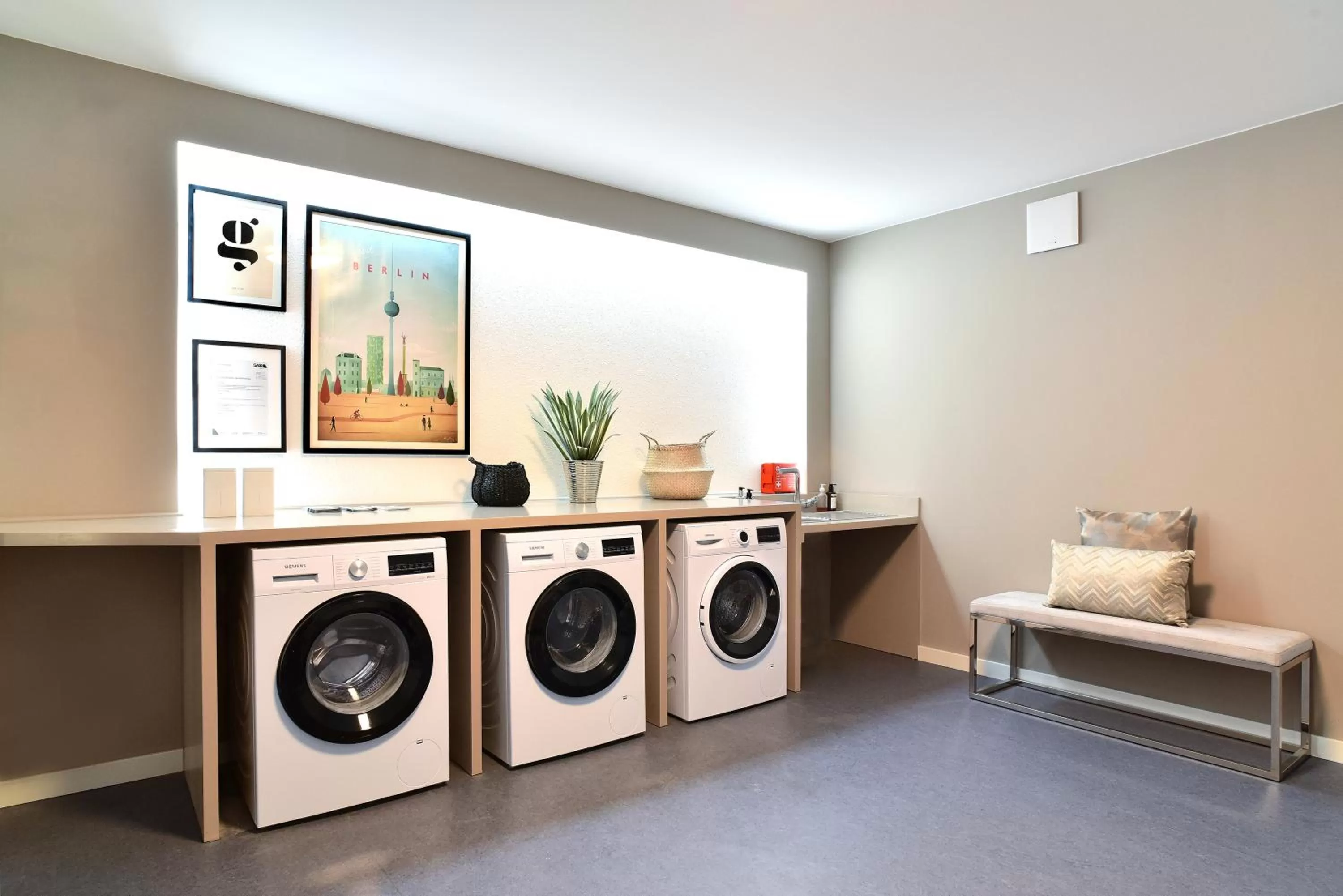 laundry in SAXX Apartments Leipzig