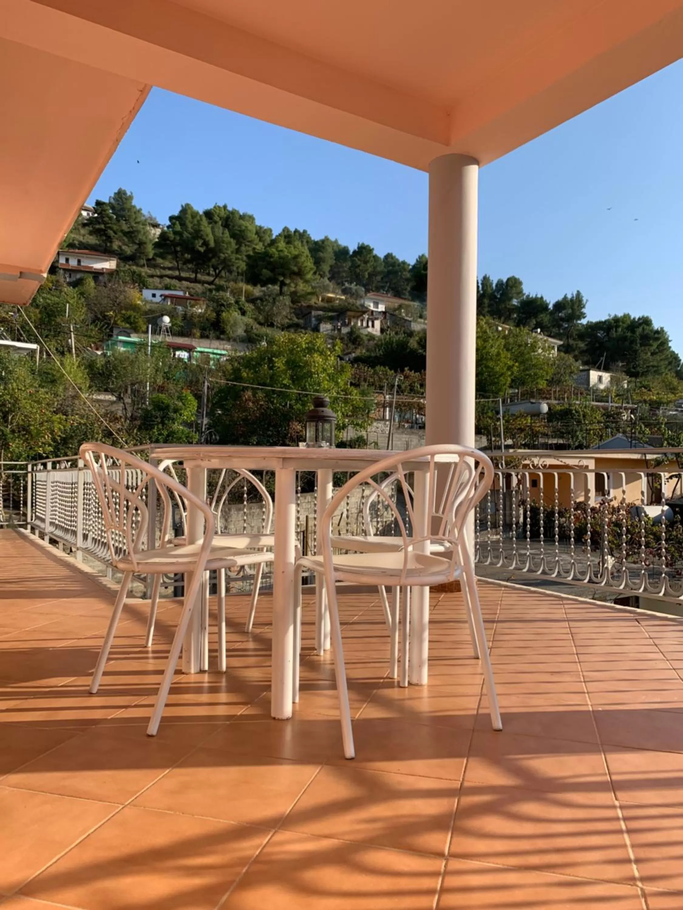 View (from property/room), Balcony/Terrace in Guesthouse Villa Rosa Berat
