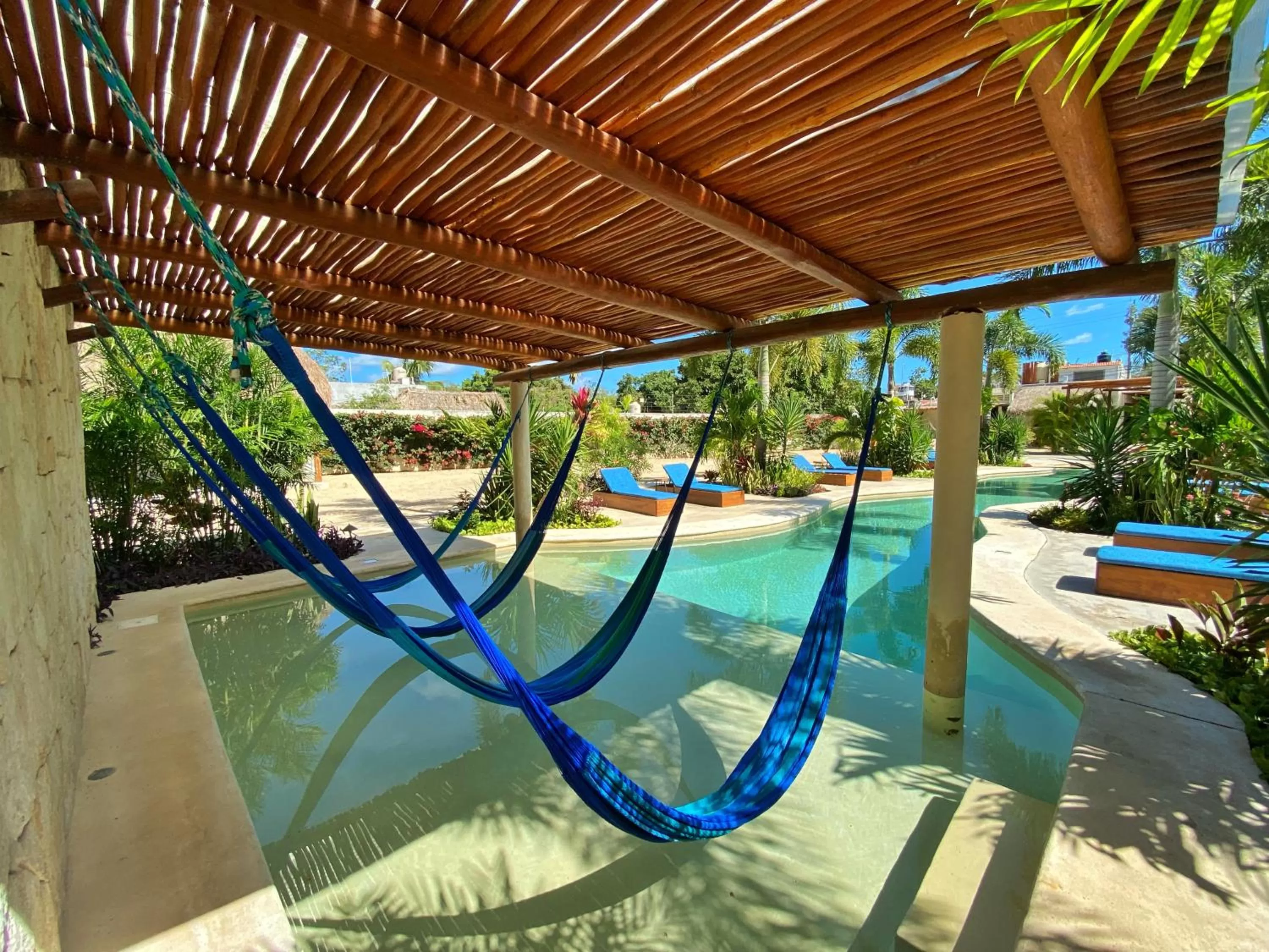 Swimming pool in Blue Palm Bacalar