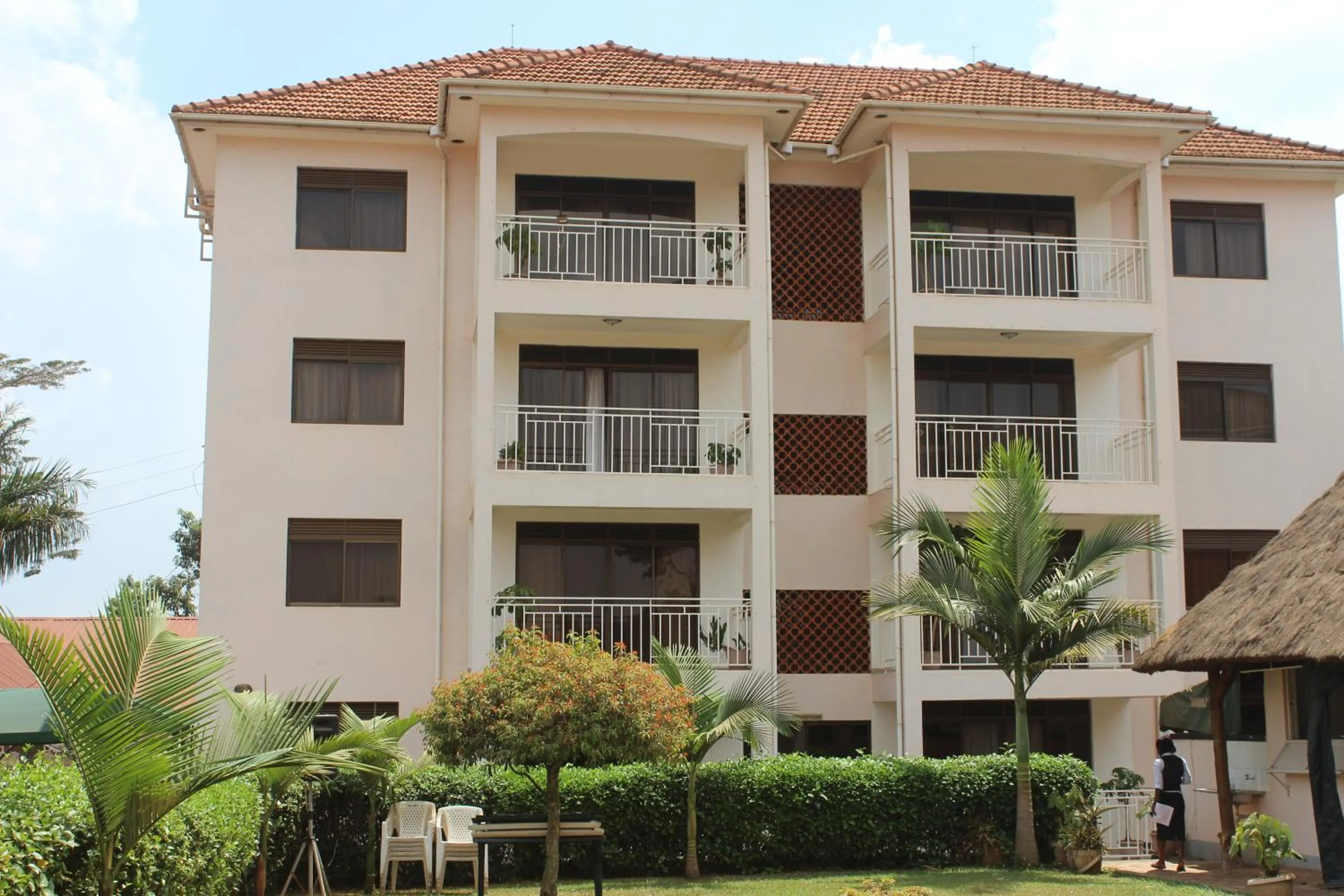 Facade/entrance in Sky Hotel International