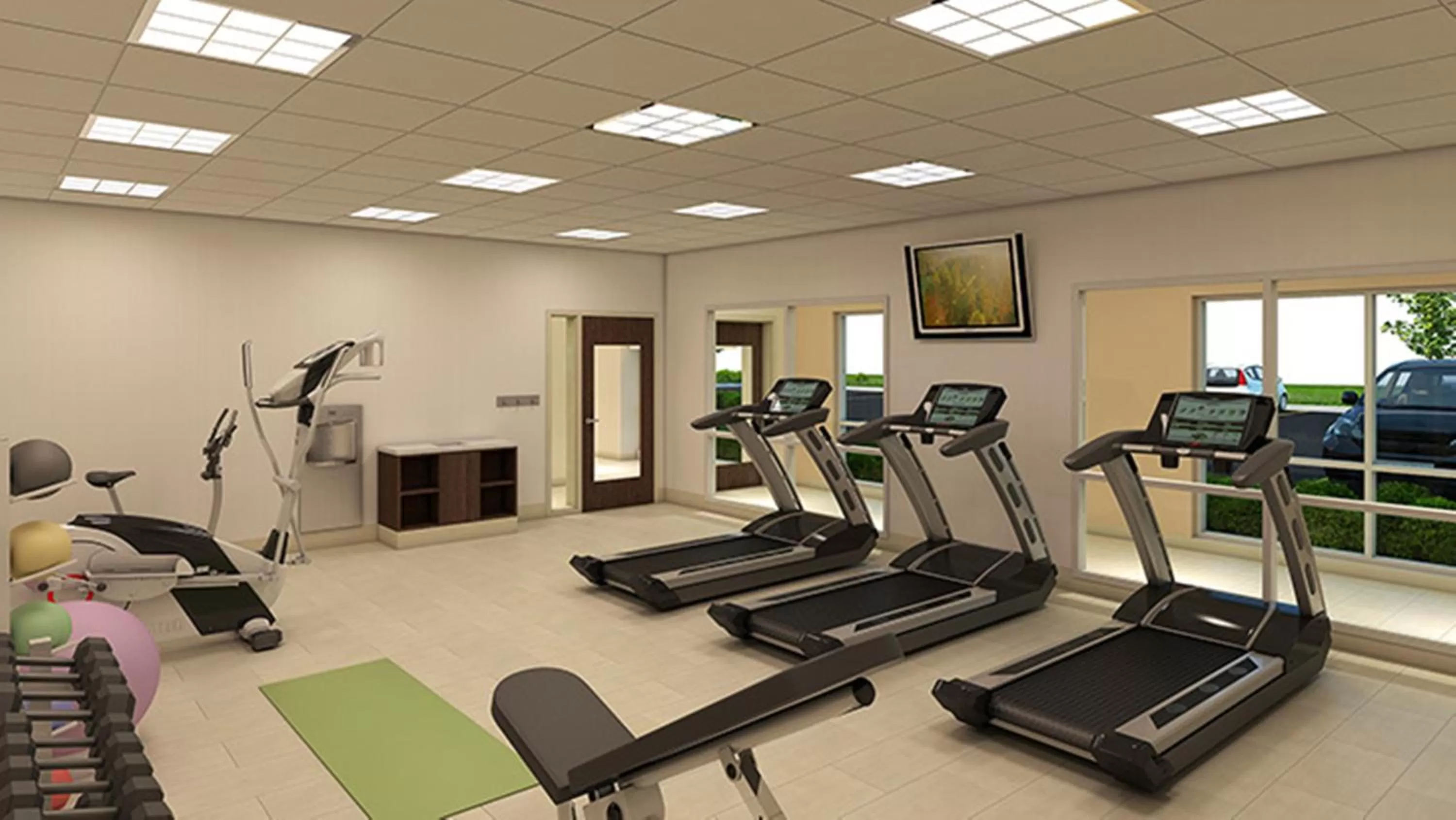 Fitness centre/facilities in Holiday Inn Express & Suites - Milwaukee West Allis by IHG