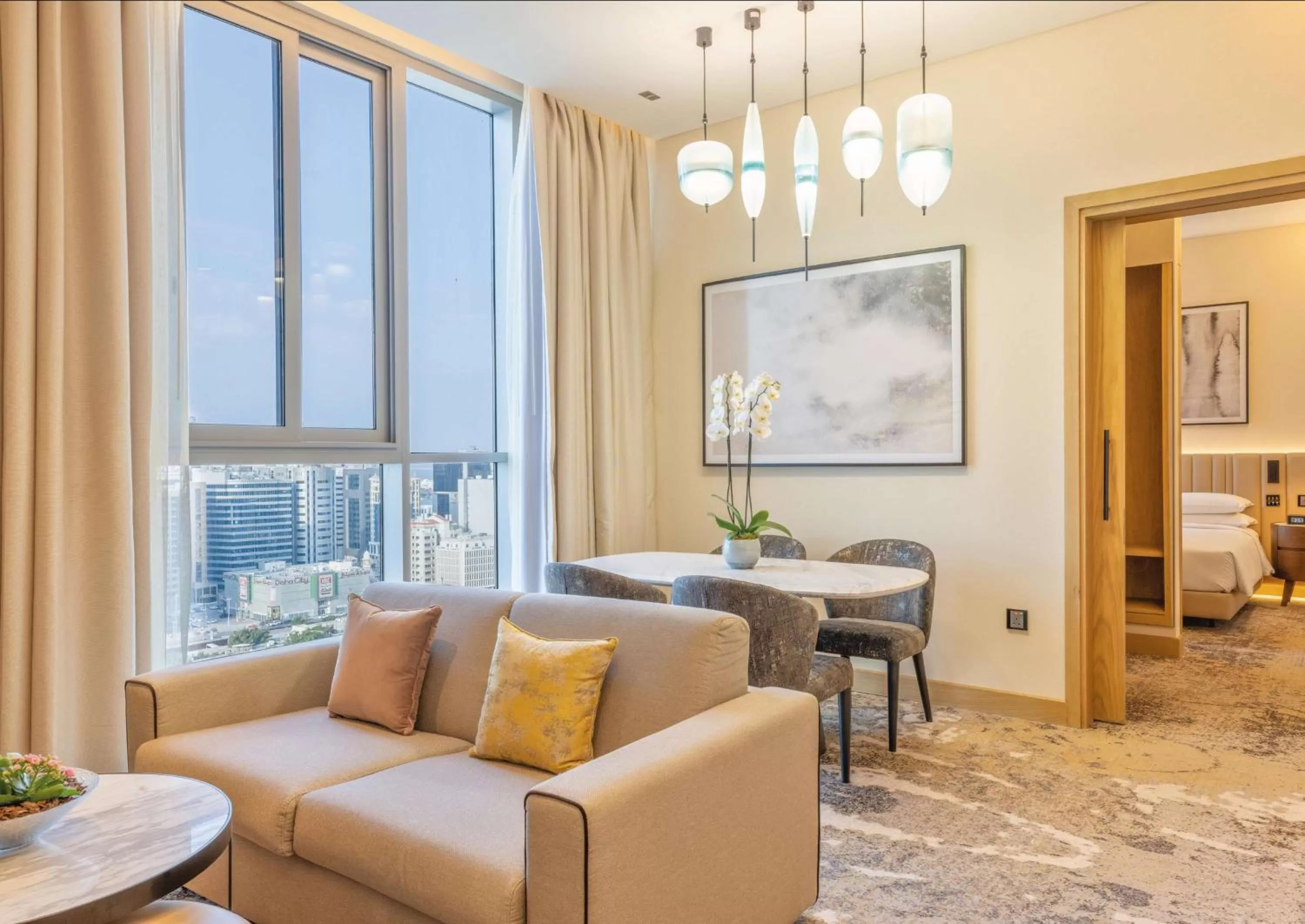 Living room in Embassy Suites By Hilton Doha Old Town