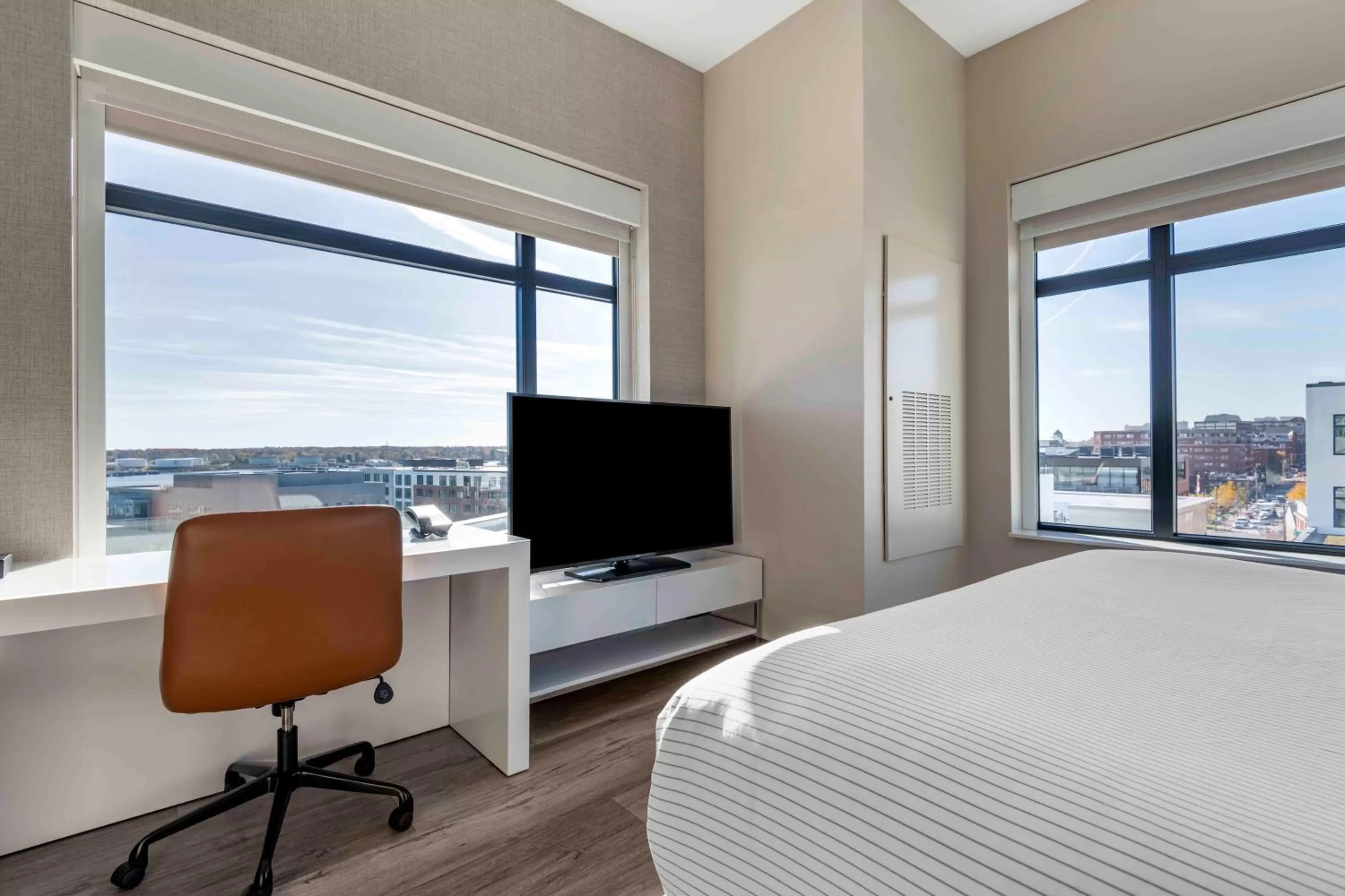 Bed in Cambria Hotel Portland Downtown Old Port