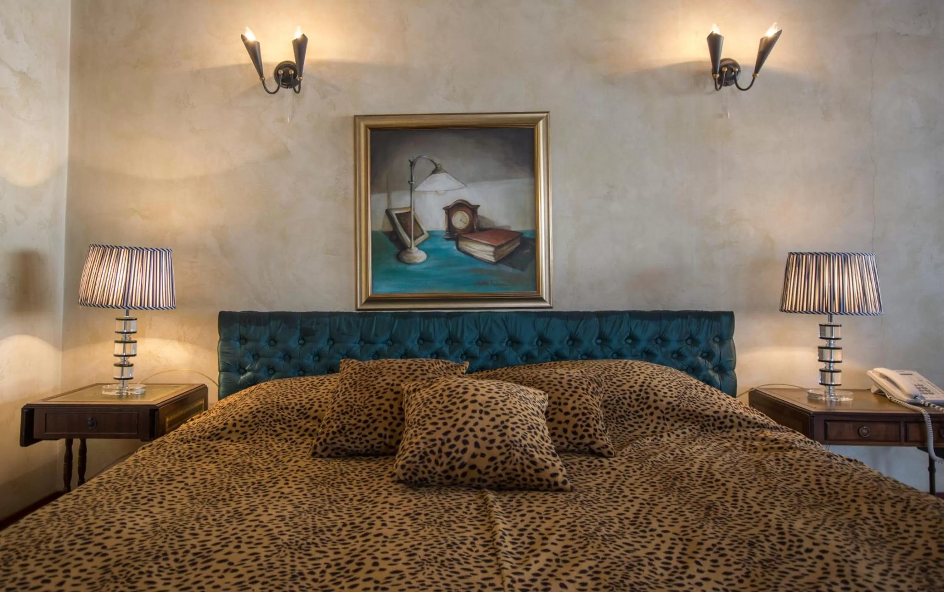 Bed in Hotel Michele