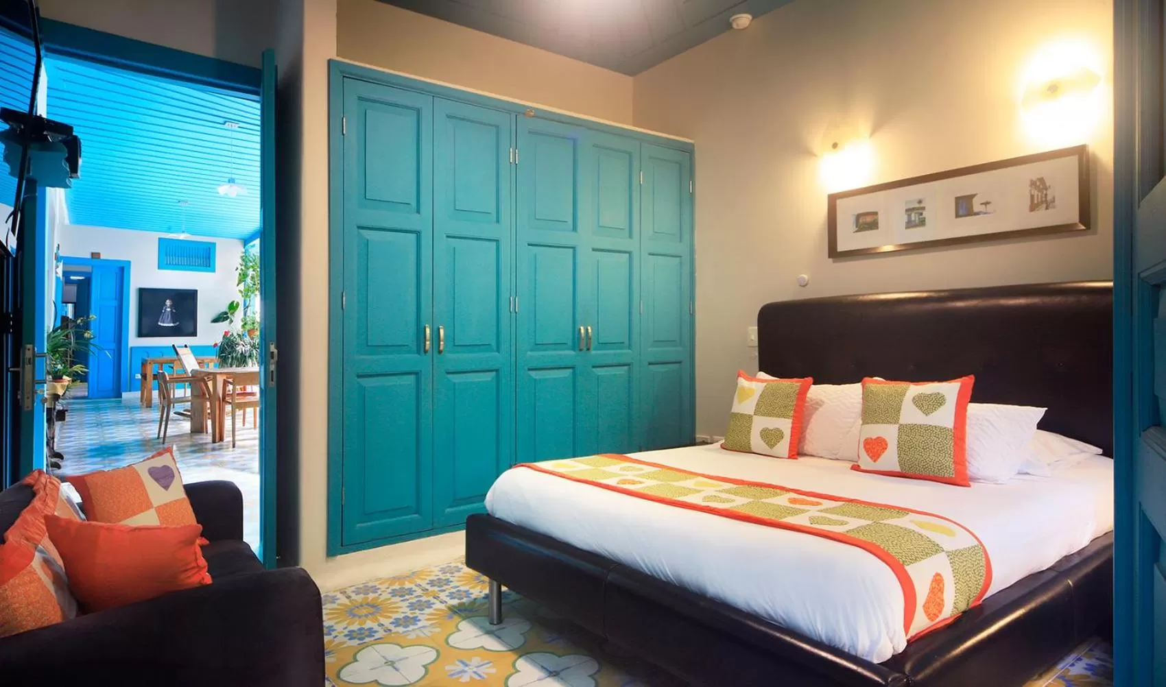 Bed in Casa de las Dos Palmas