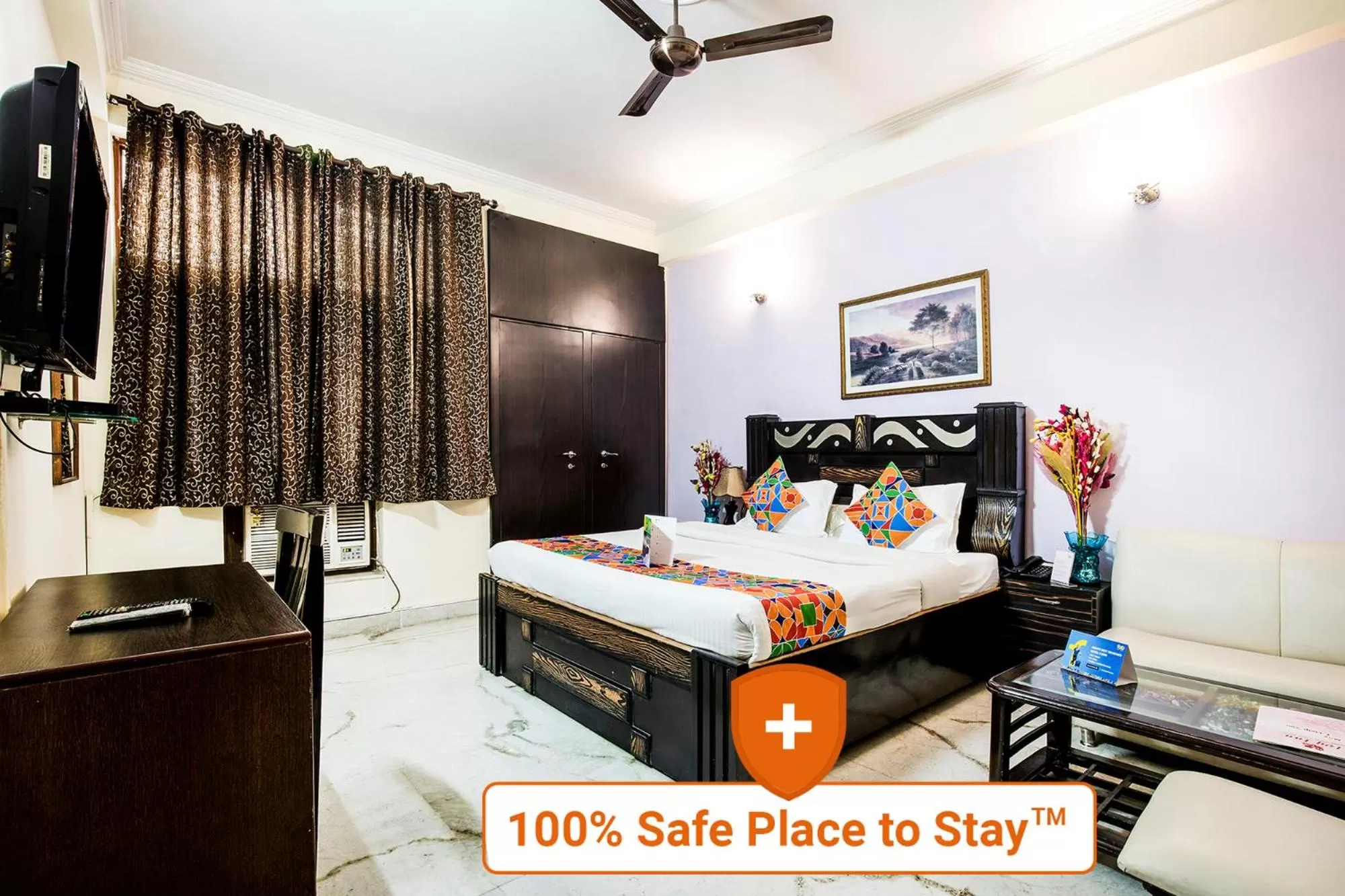 Bedroom in FabExpress IVY Inn Sector 35