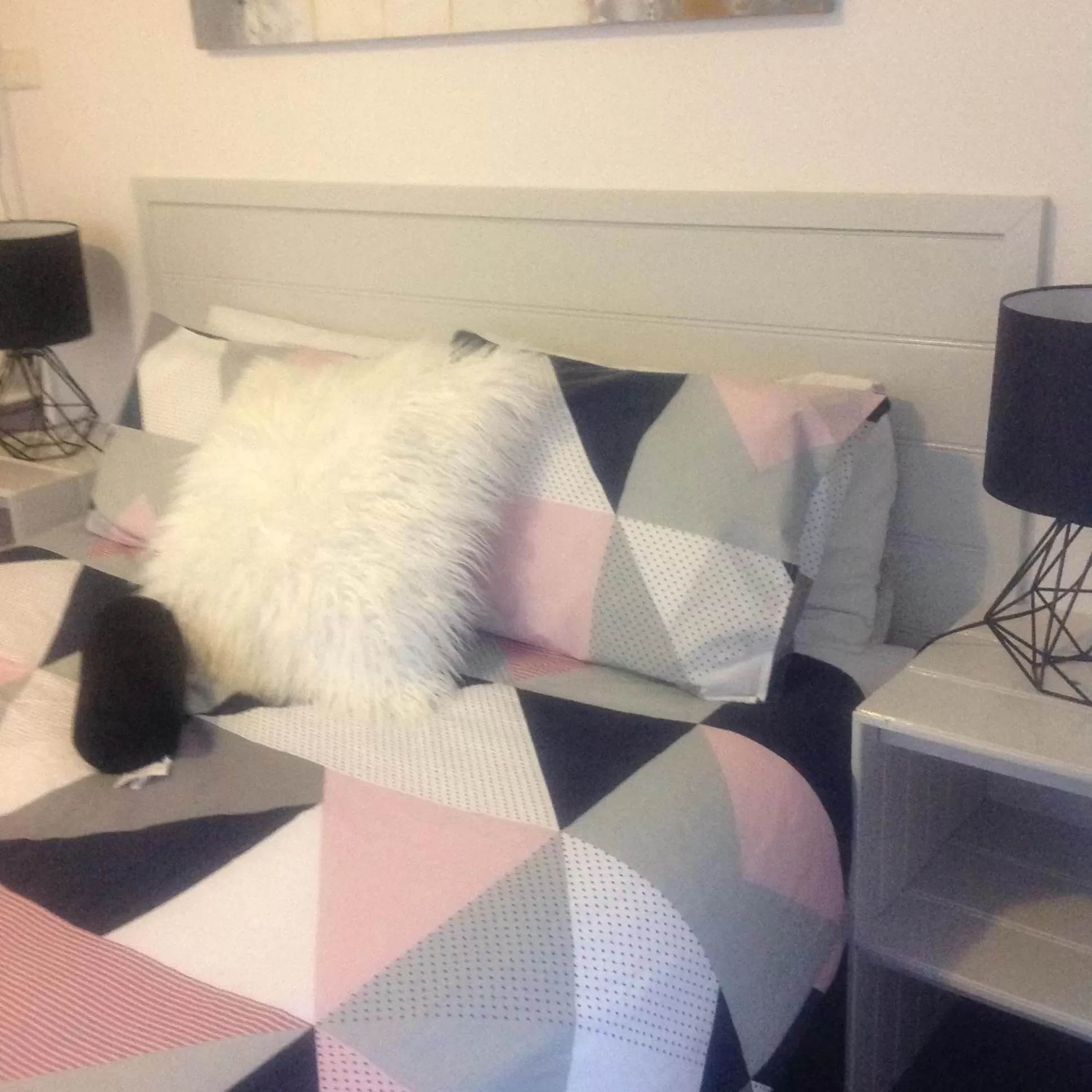 Bed in Motel Farnboro