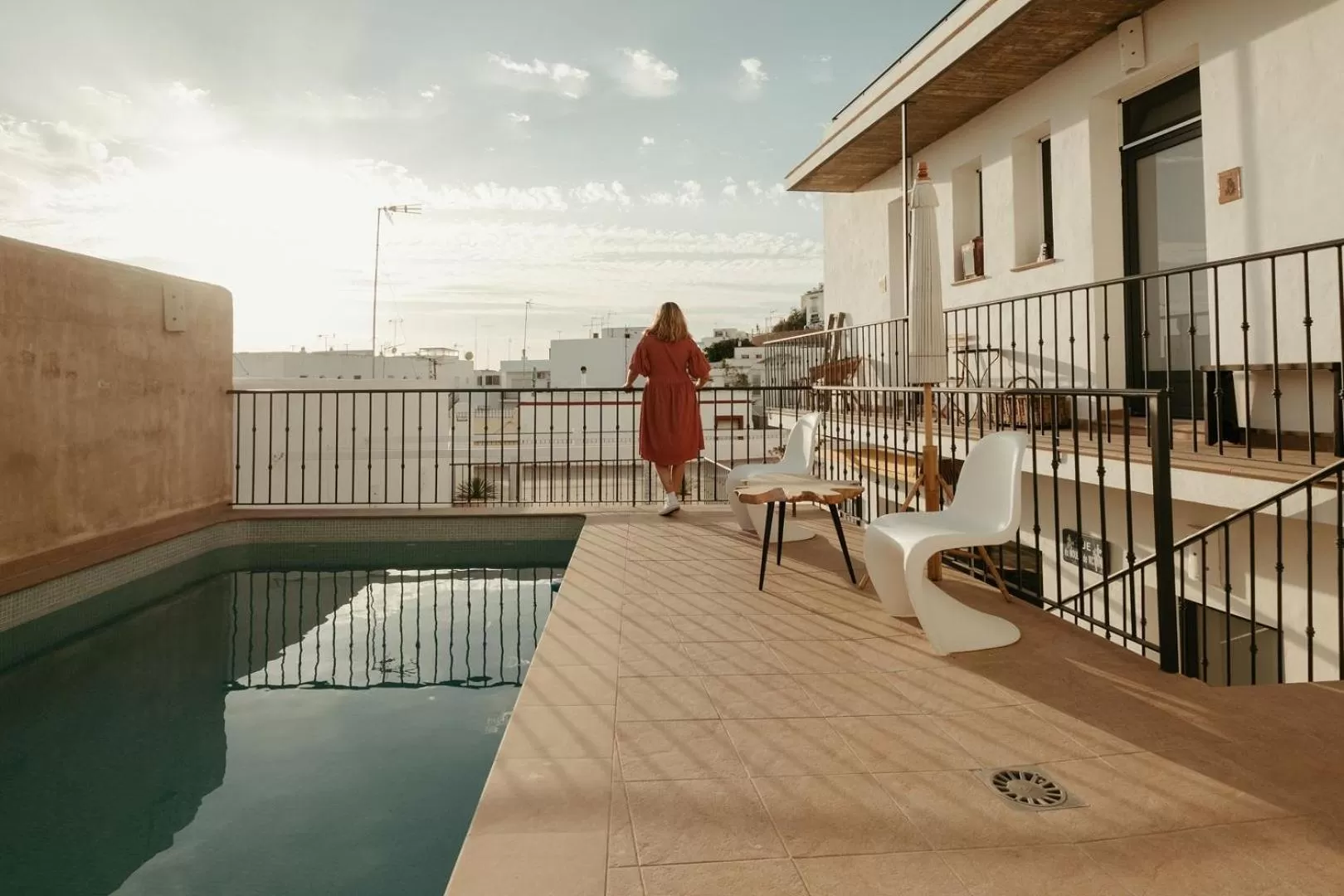 Solarium, Swimming Pool in Casa Victoire Ayamonte
