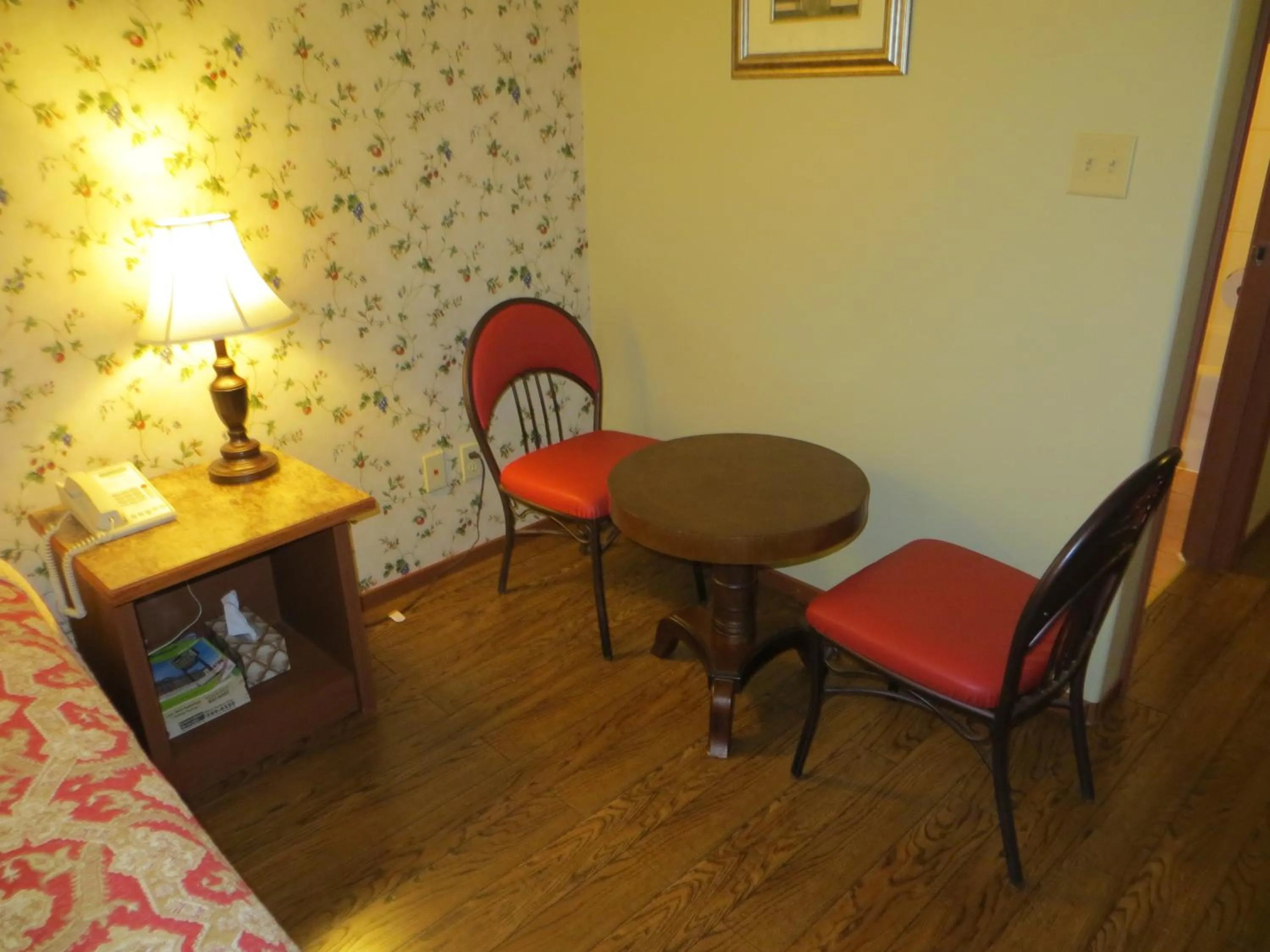 Seating area in Queen Bee Hotel