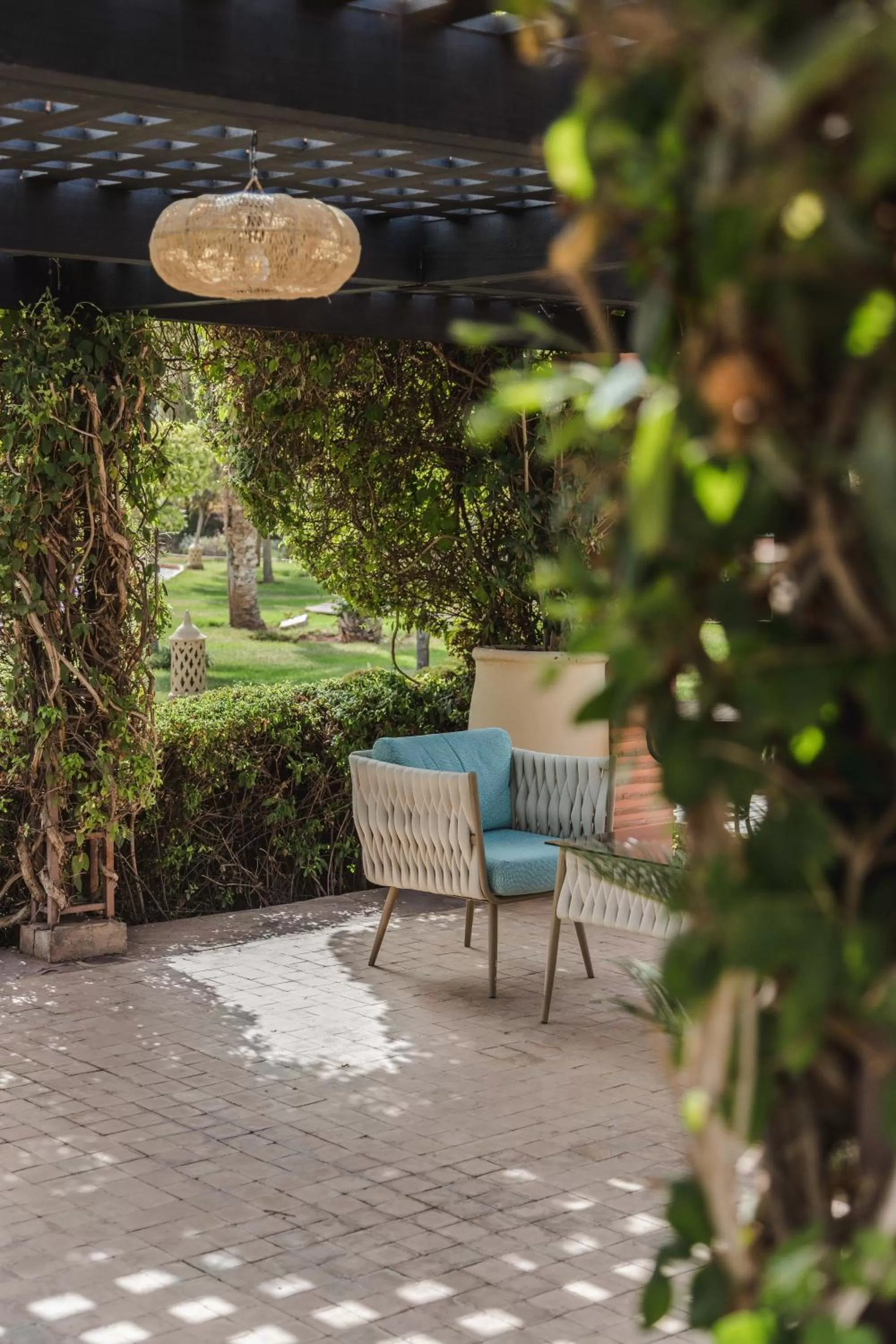 Patio in Kenzi Menara Palace & Resort