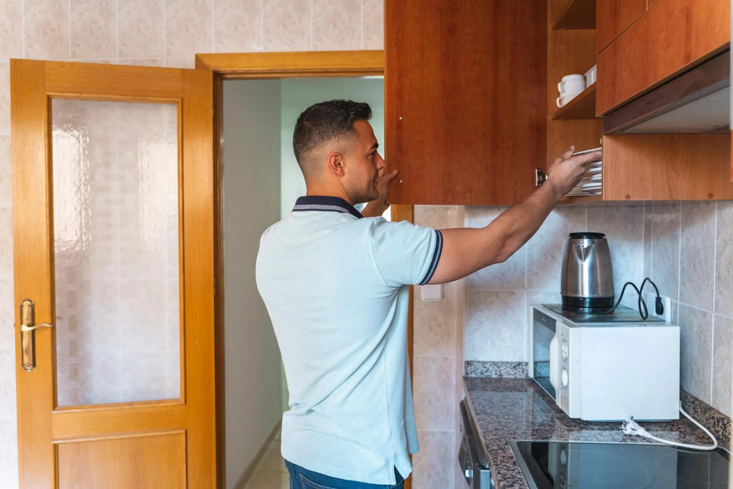 Kitchen or kitchenette in Apartamentos Magic Atrium Plaza