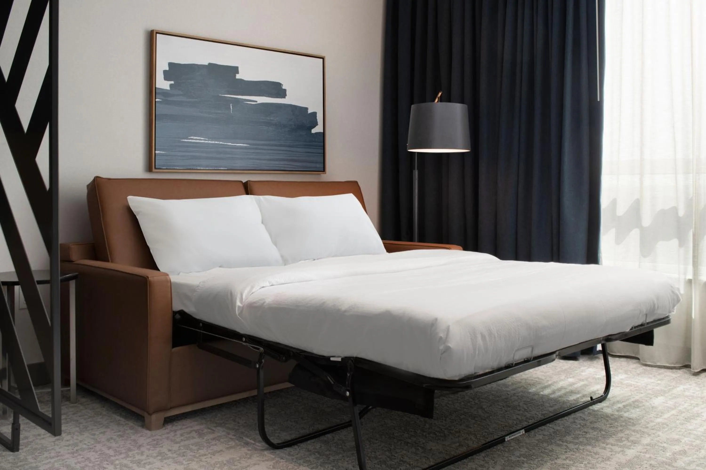 Bedroom, Bed in Residence Inn by Marriott St Louis Clayton