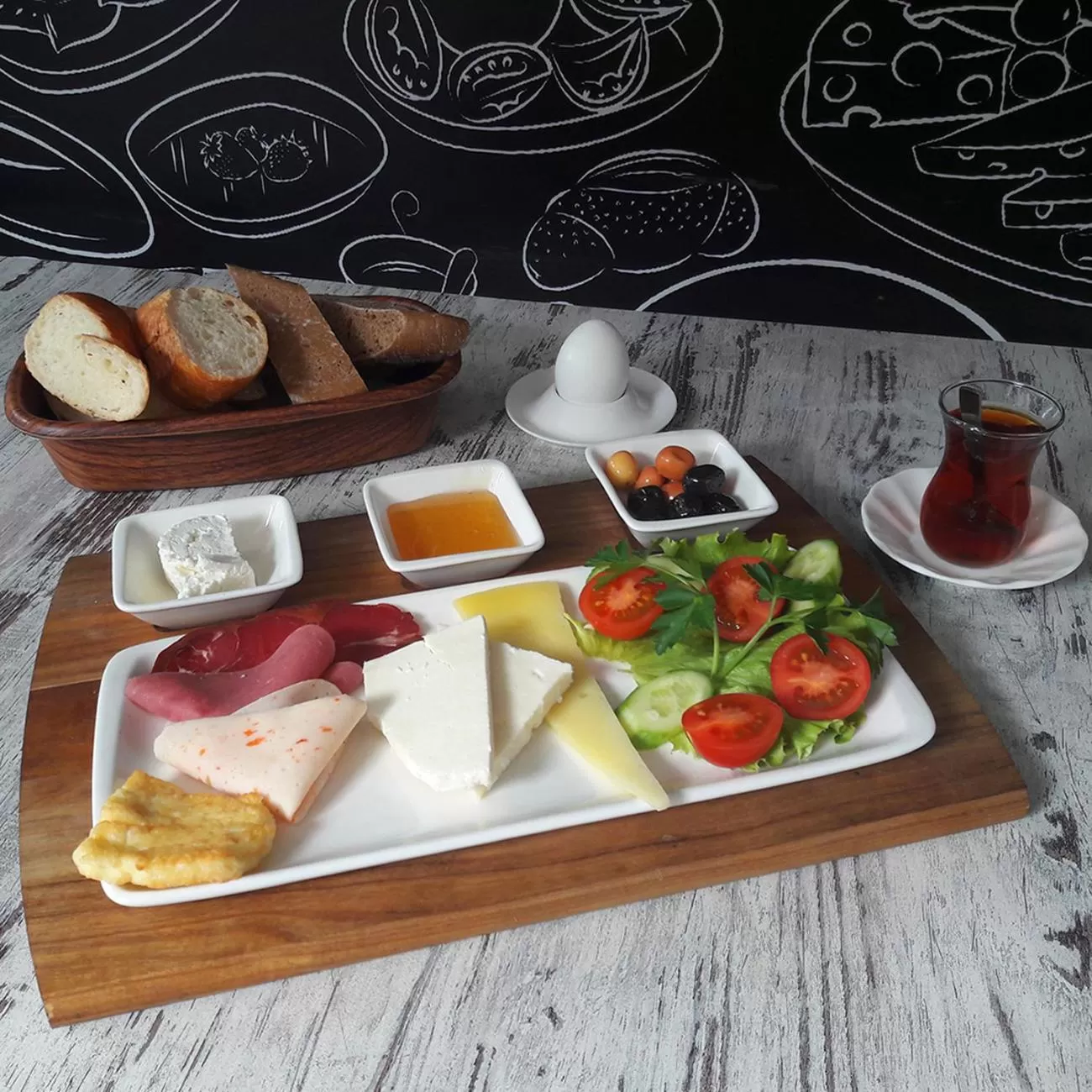 Food close-up in Castillo Rojo Hotel Istanbul