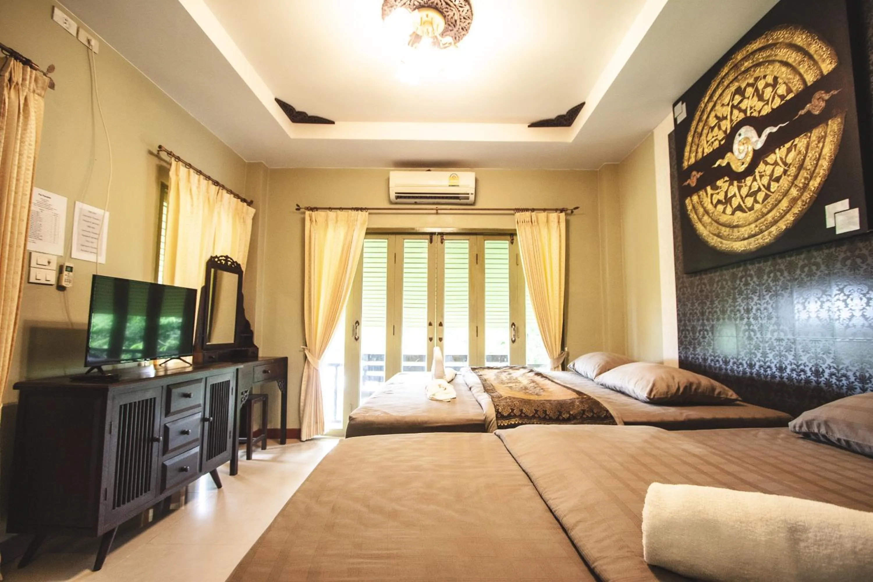 Bed in Pai Panalee The Nature Boutique Hotel