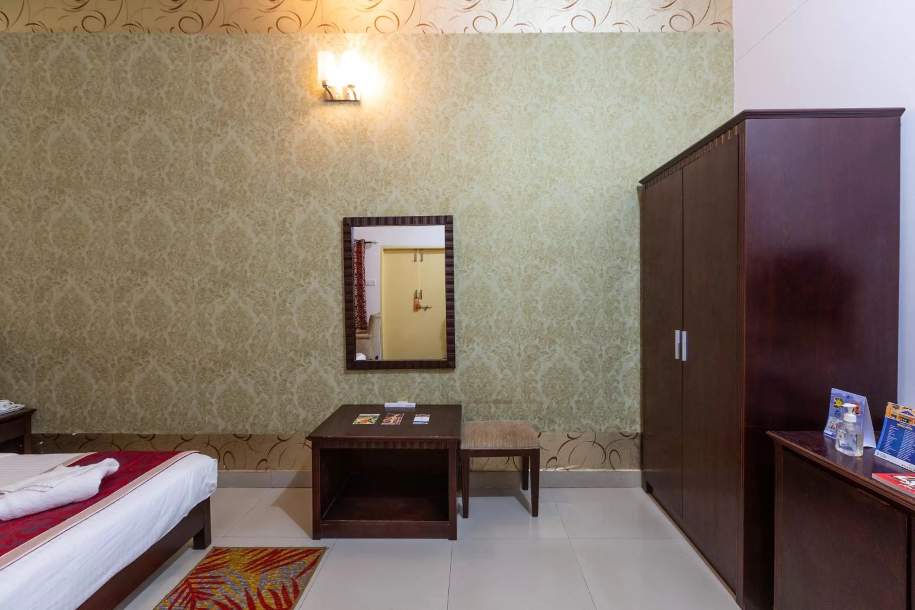 Bed in KSTDC Mayura Durg Chitradurga