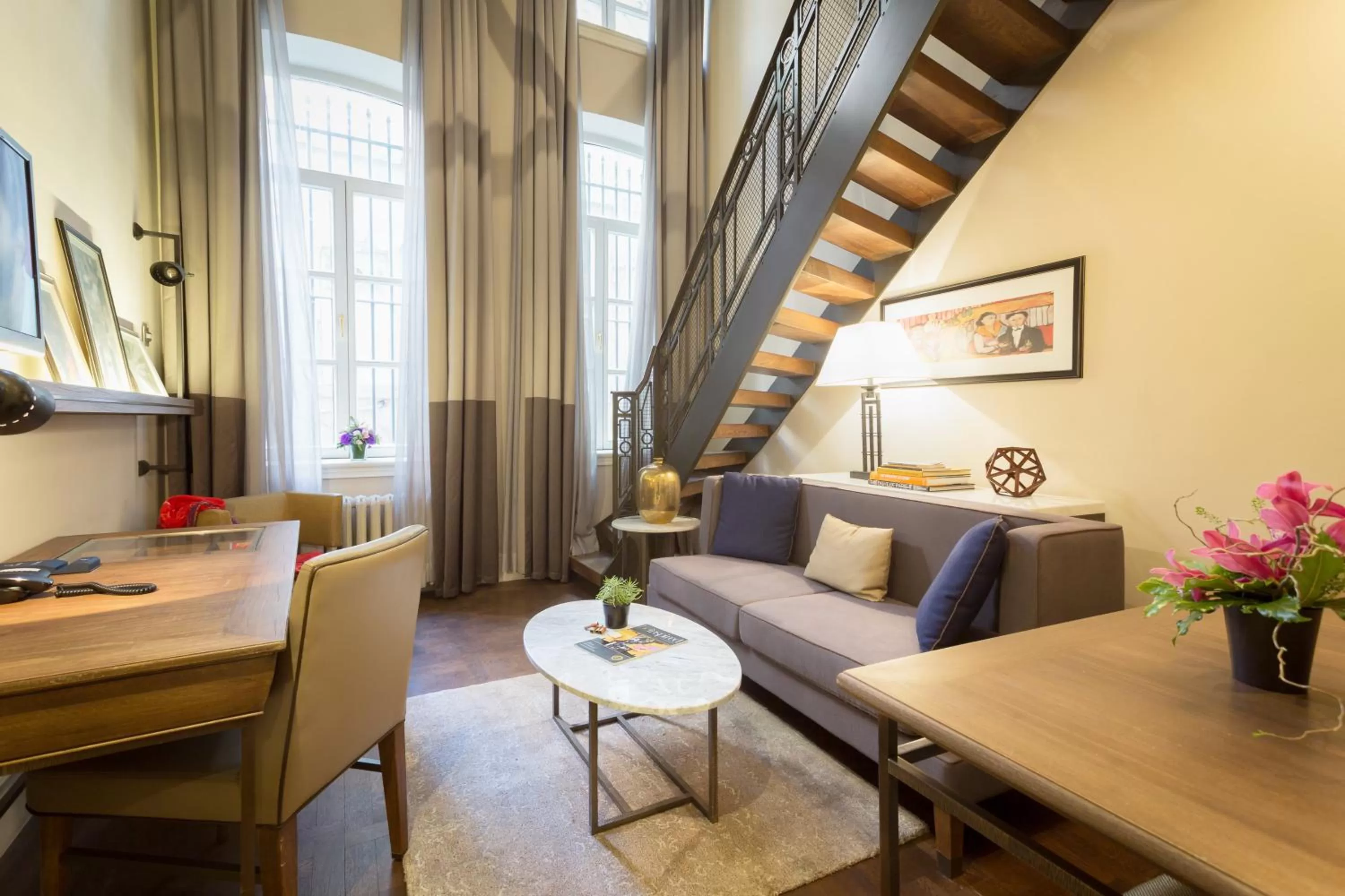 Living room in The Bank Hotel Istanbul, a Member of Design Hotels