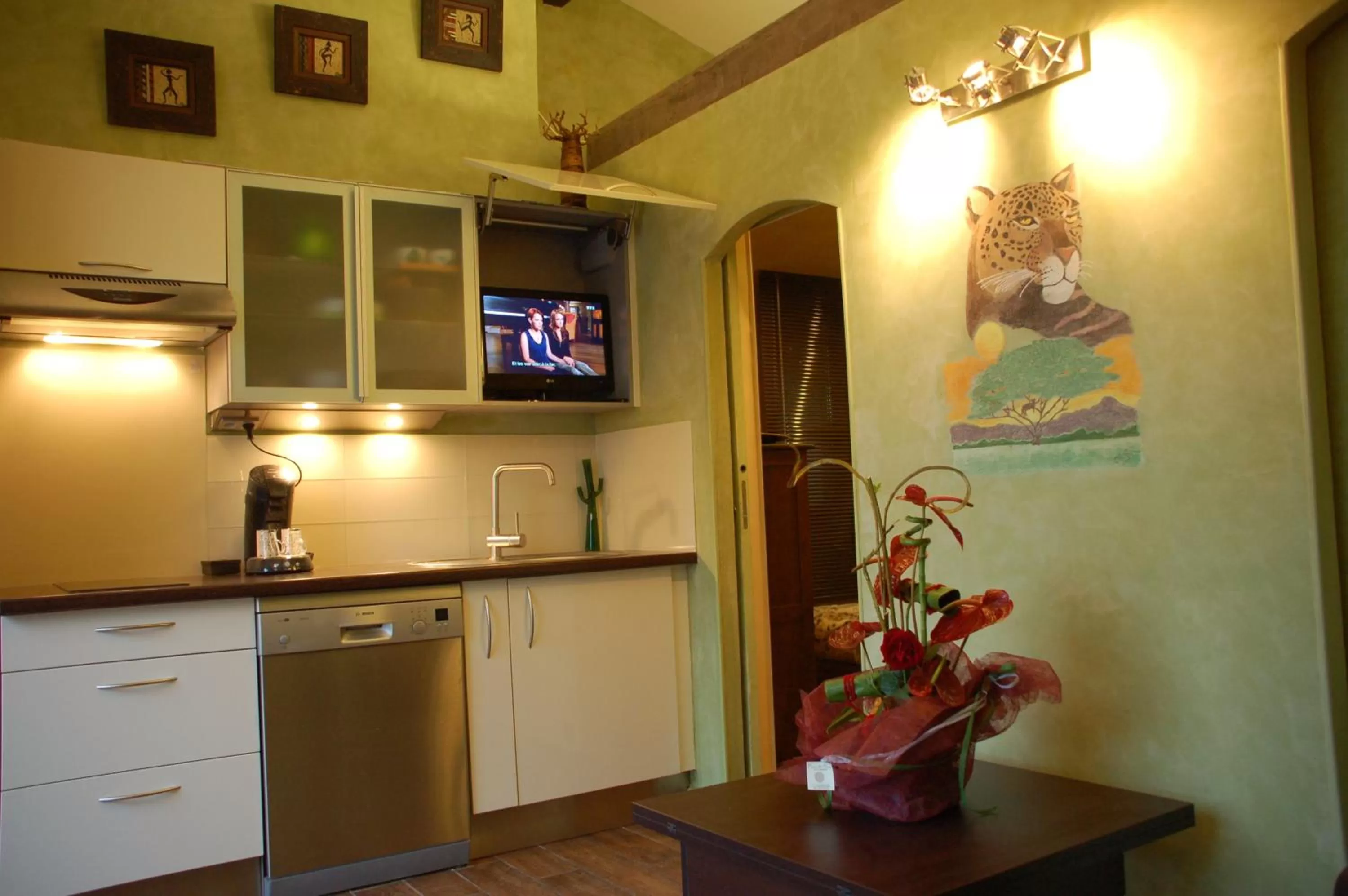 Kitchen or kitchenette in B&B Val D'azur
