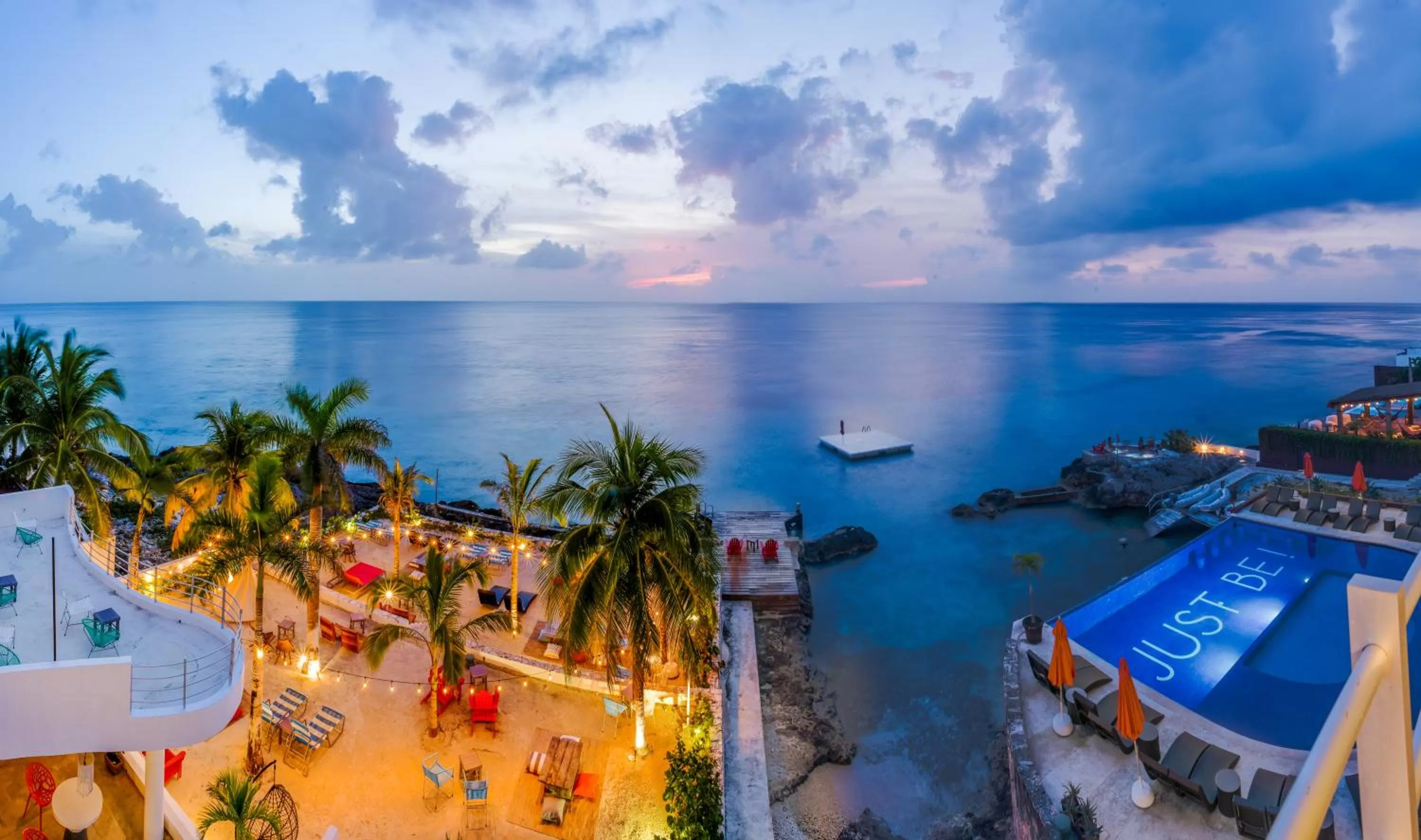 Bird's eye view in Hotel B Cozumel