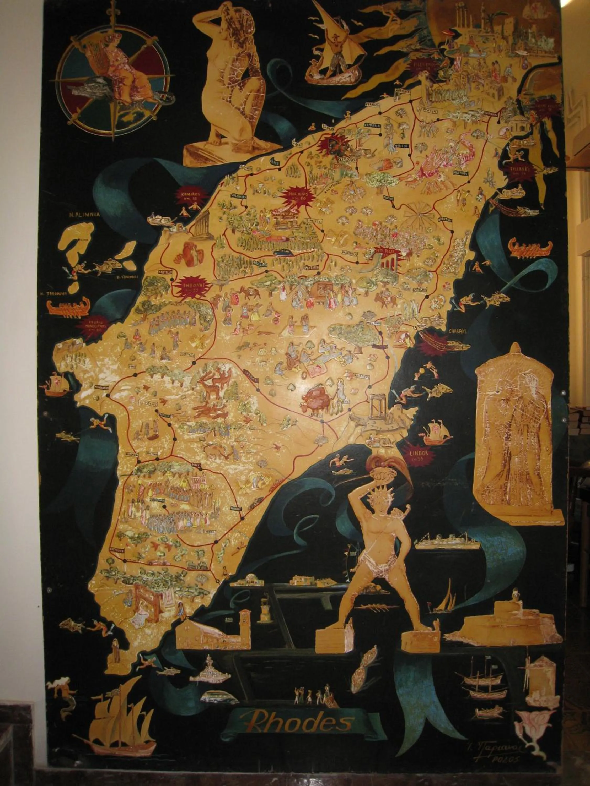 Decorative detail in Nafsika Hotel