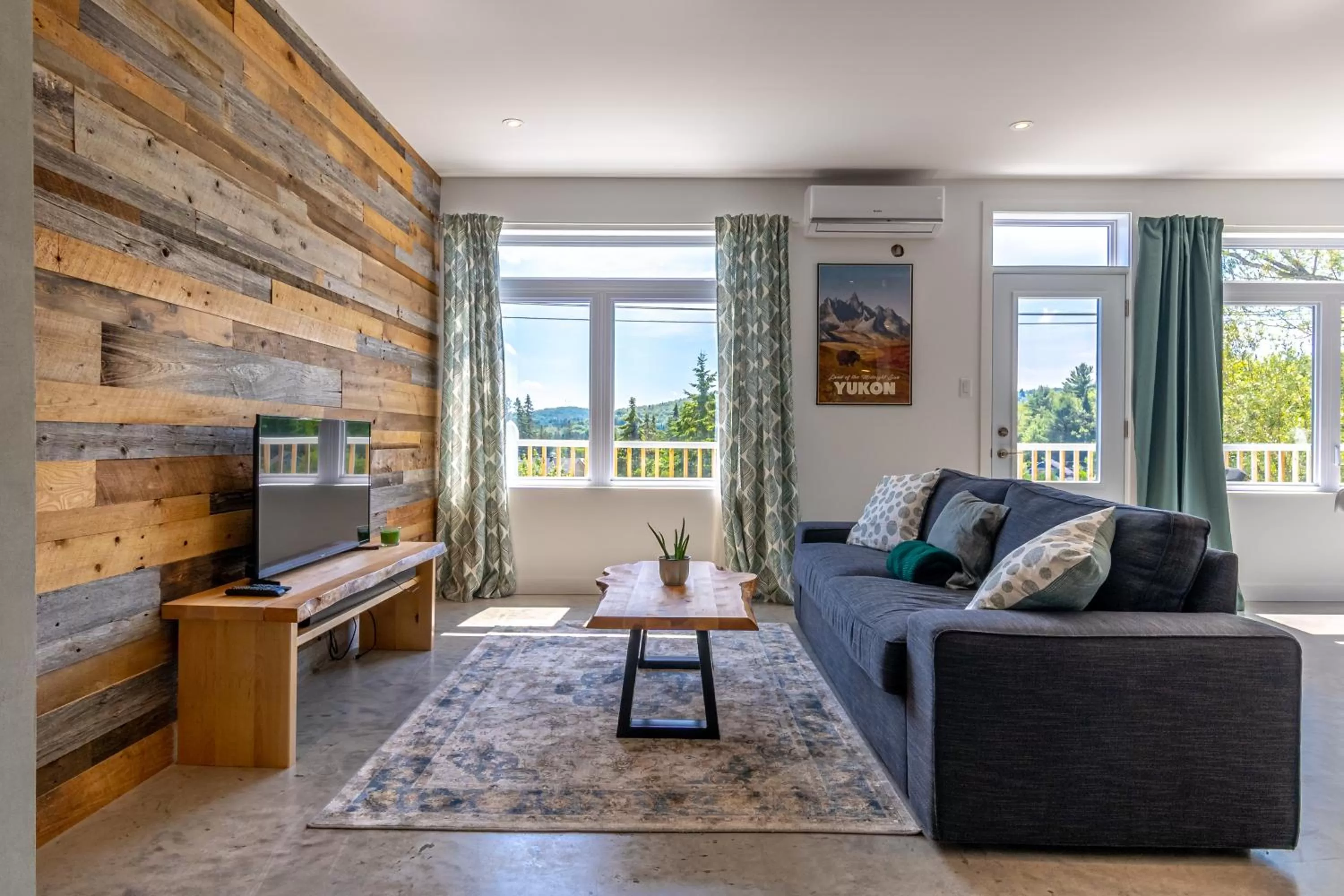 Living room in Hôtel Val-David - Appartements de la Gare