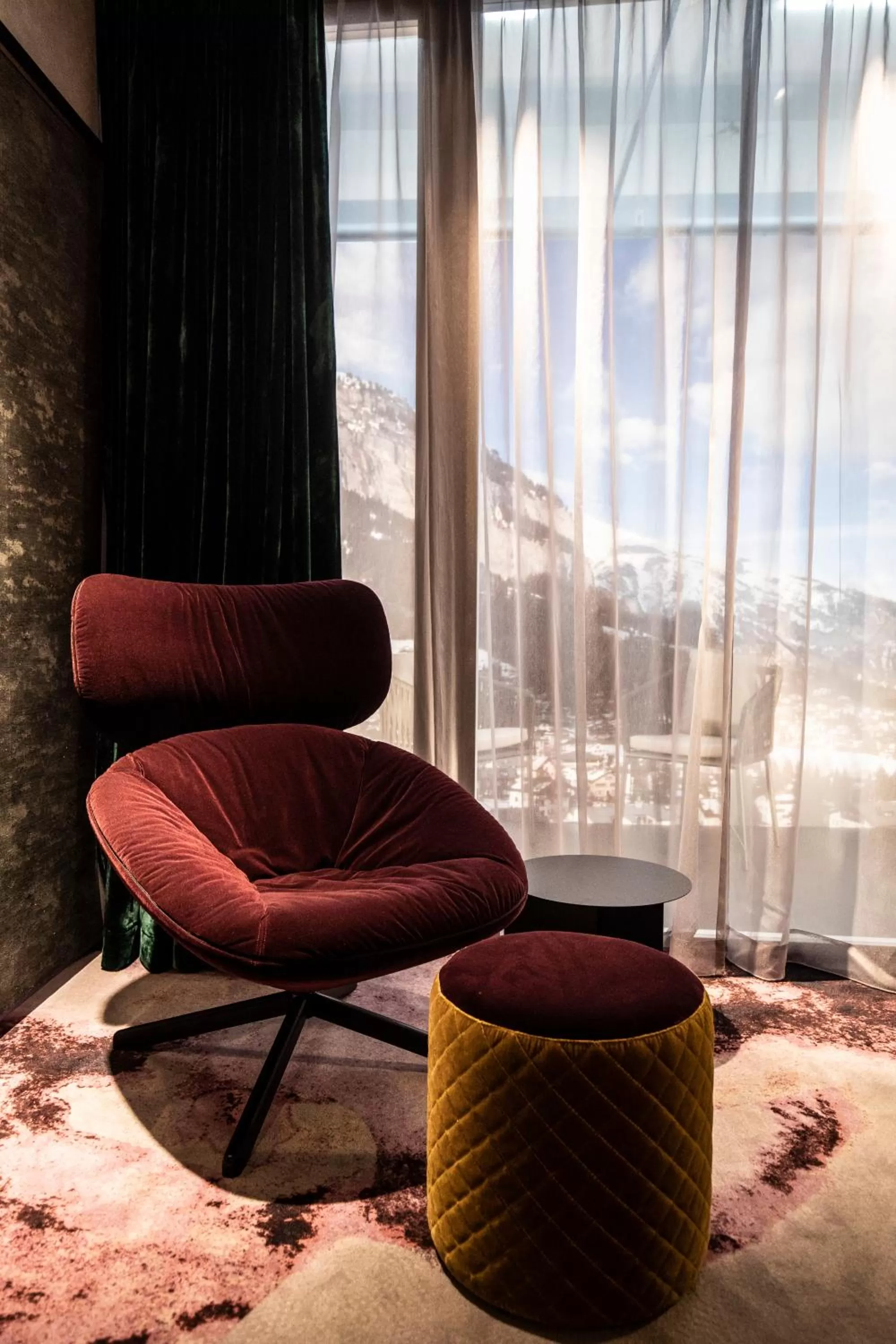 Seating area in The Hide Flims Hotel