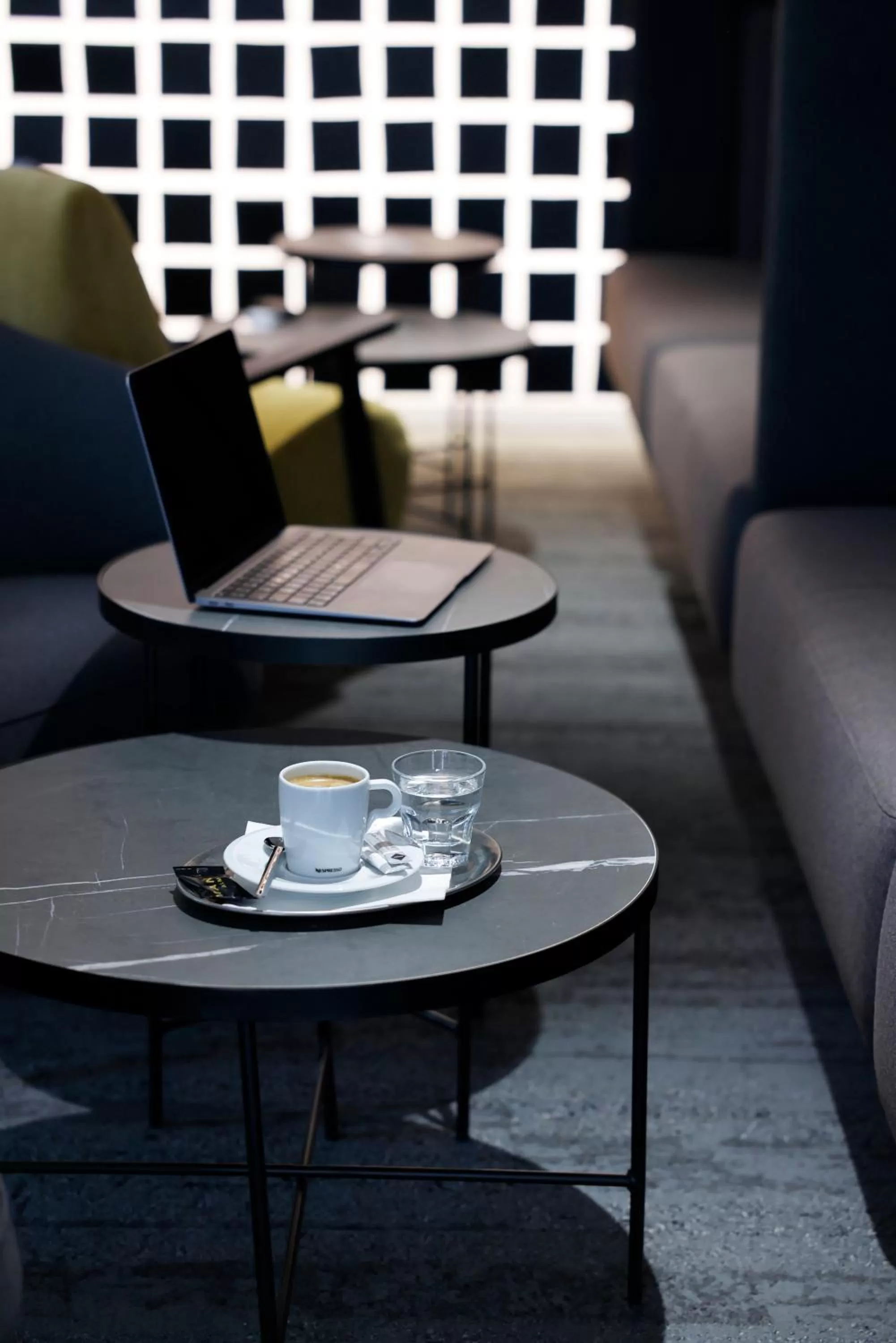 Seating area in Hotel Prokop Square