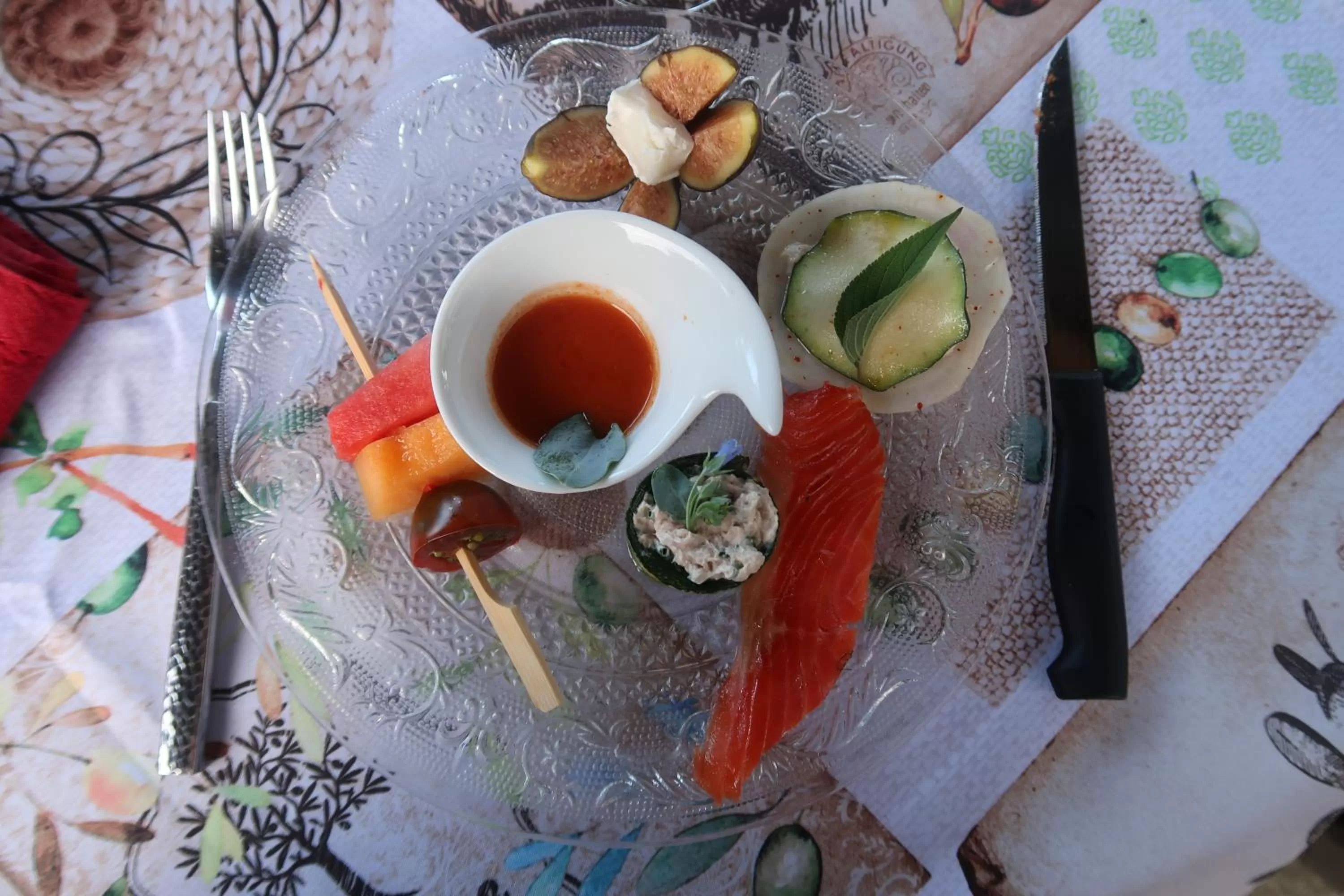 Food in l'Orangerie de La Pontête
