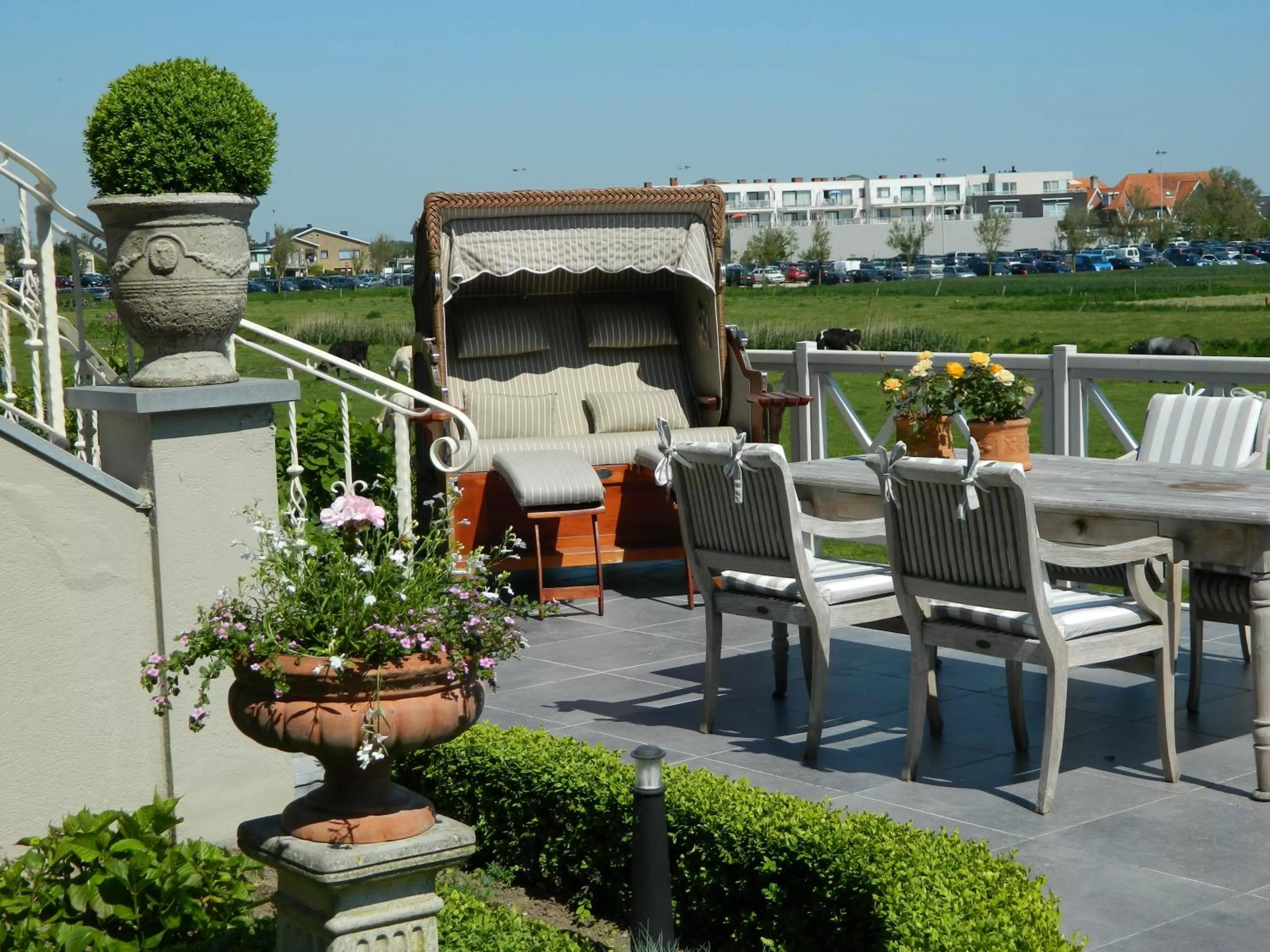 Garden in Bed & Breakfast Het Zilte Zand - Westende - Middelkerke - De Kust